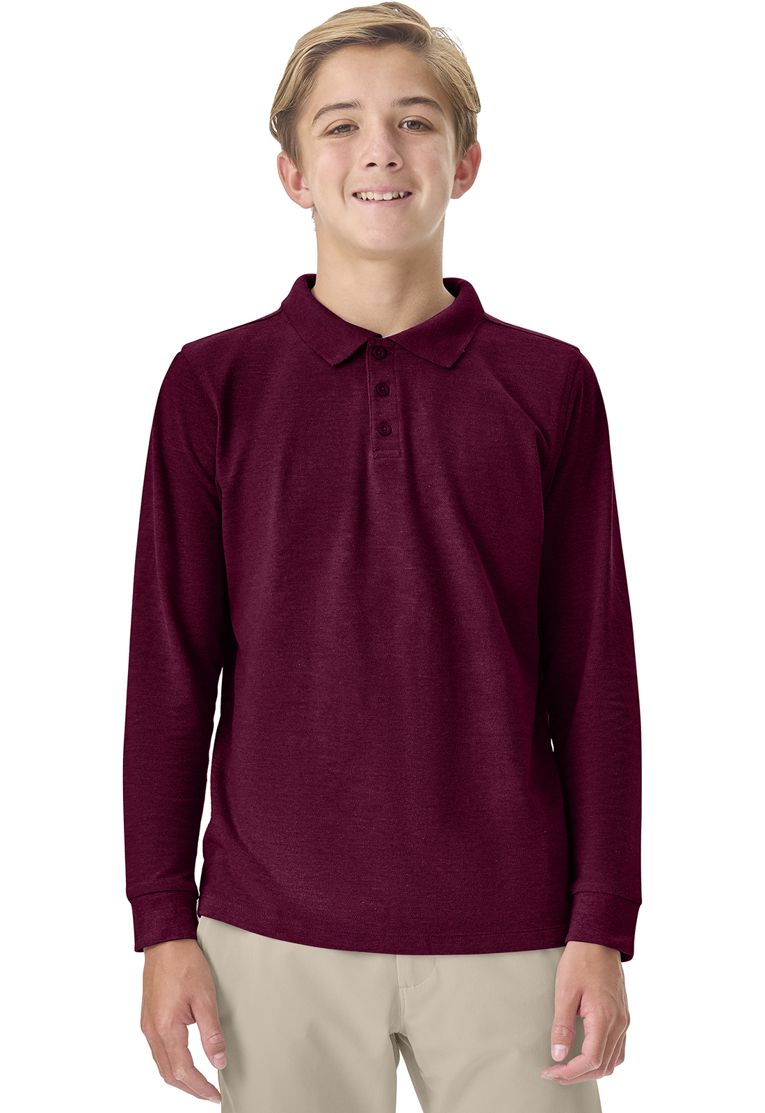 Classroom Adult Long Sleeve Pique Polo-Classroom Uniforms