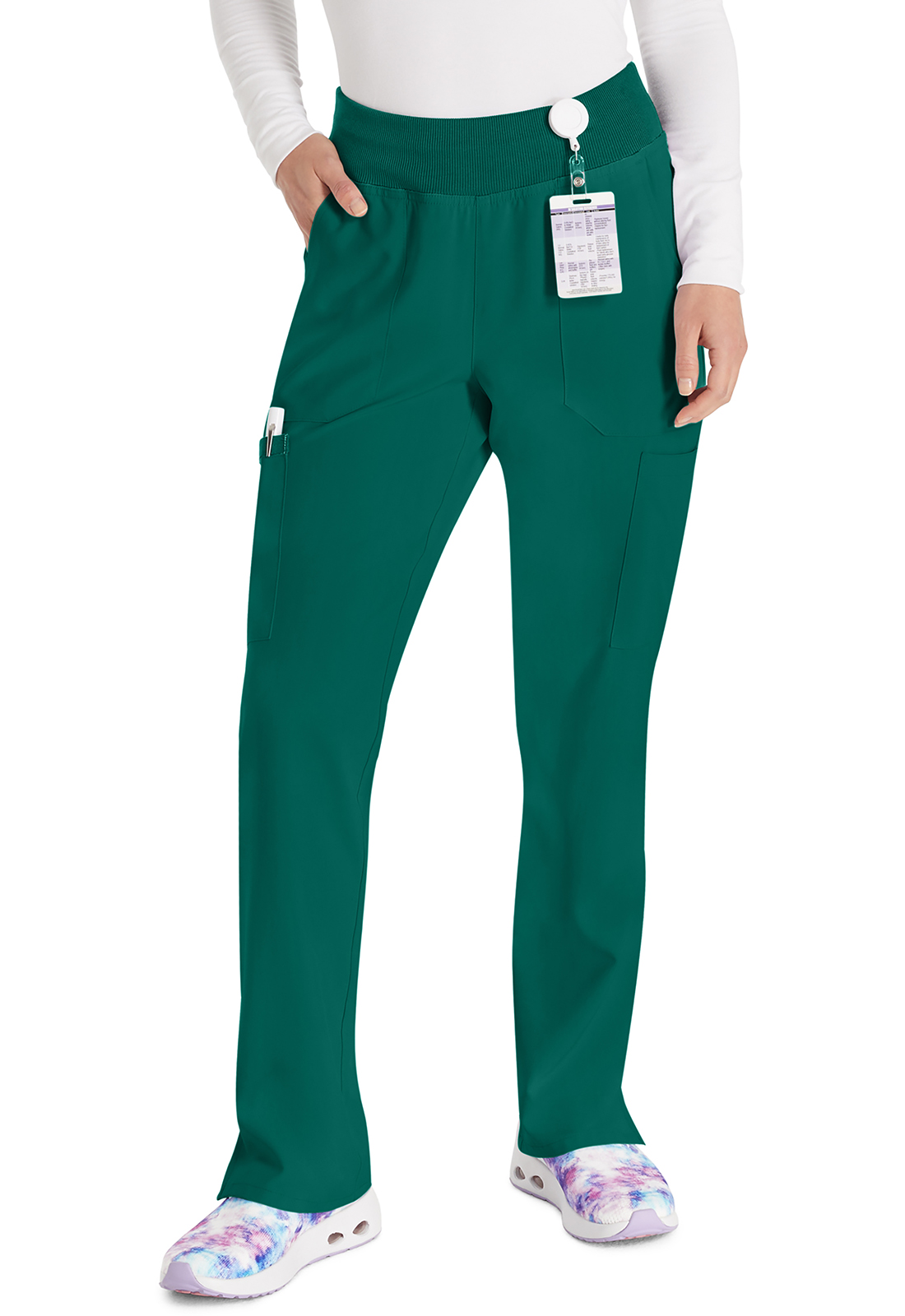 Dickies EDS Essentials DK005 Natural Rise 6 Pocket Pull-On Medical Scrub Pants-Dickies