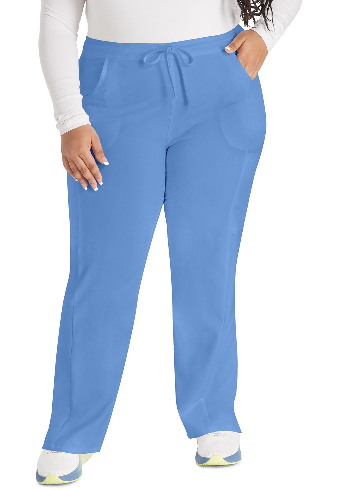 Dickies EDS Essentials DK010 Mid Rise Elastic/Drawstring Nursing Scrub Pants-Dickies