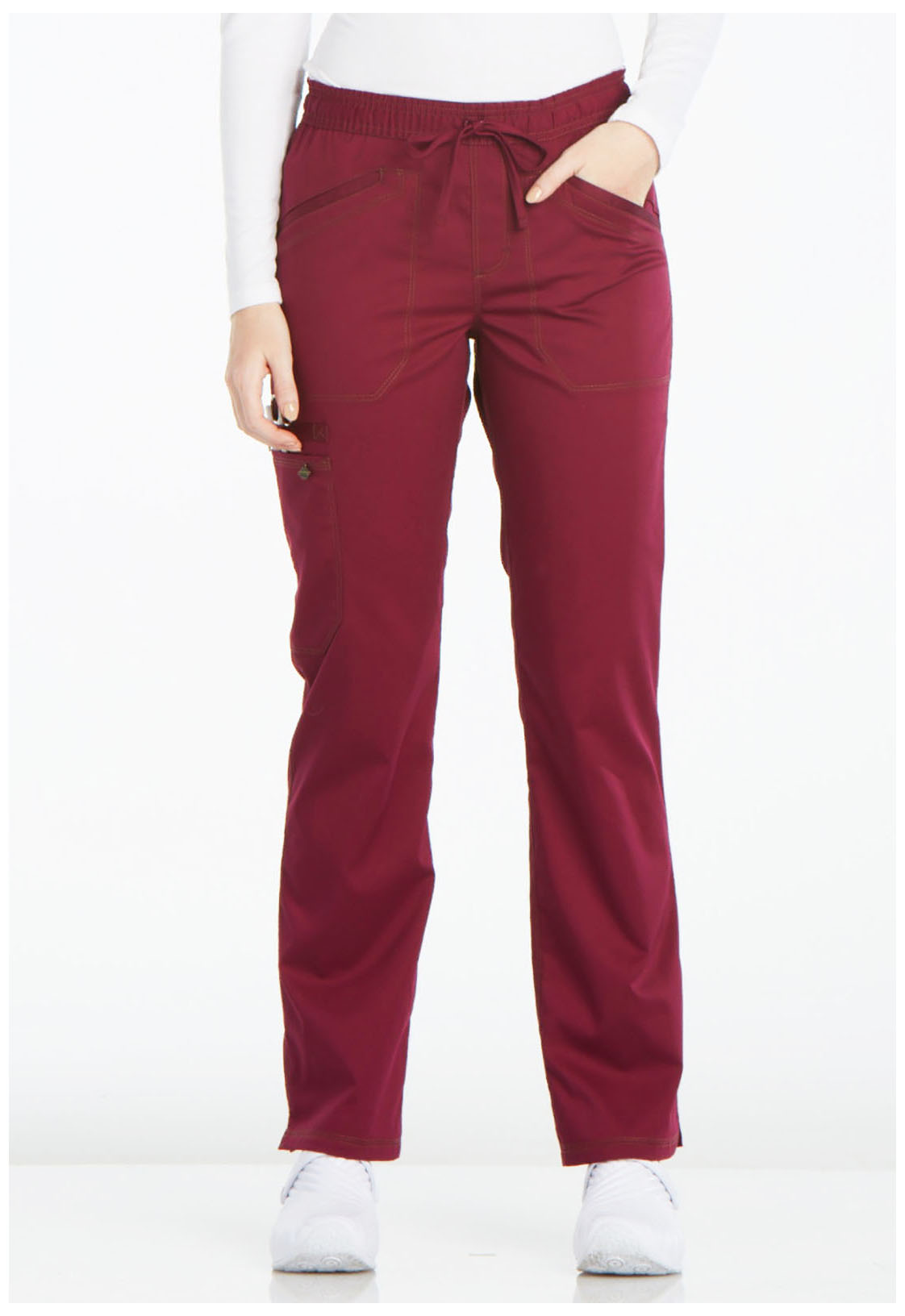 Scrubs Dickies Mid Rise Drawstring Tall Pant DK106T PWT Pewter Free Shipping 
