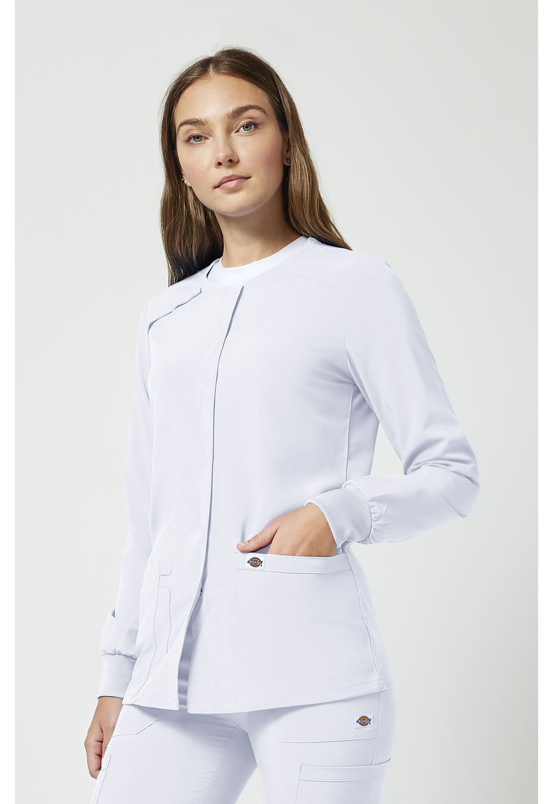 Buy Dickies EDS Essentials DK305 Snap Front Medical Warm-Up Scrub