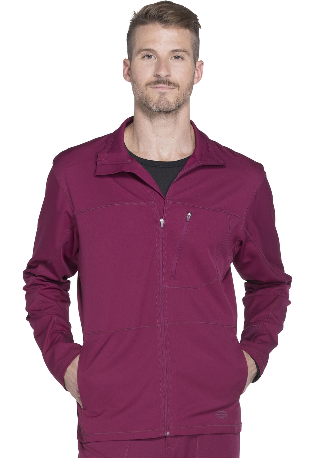 Dickies Dynamix Men's Zip Front Warm-up Scrub Jacket - DK310