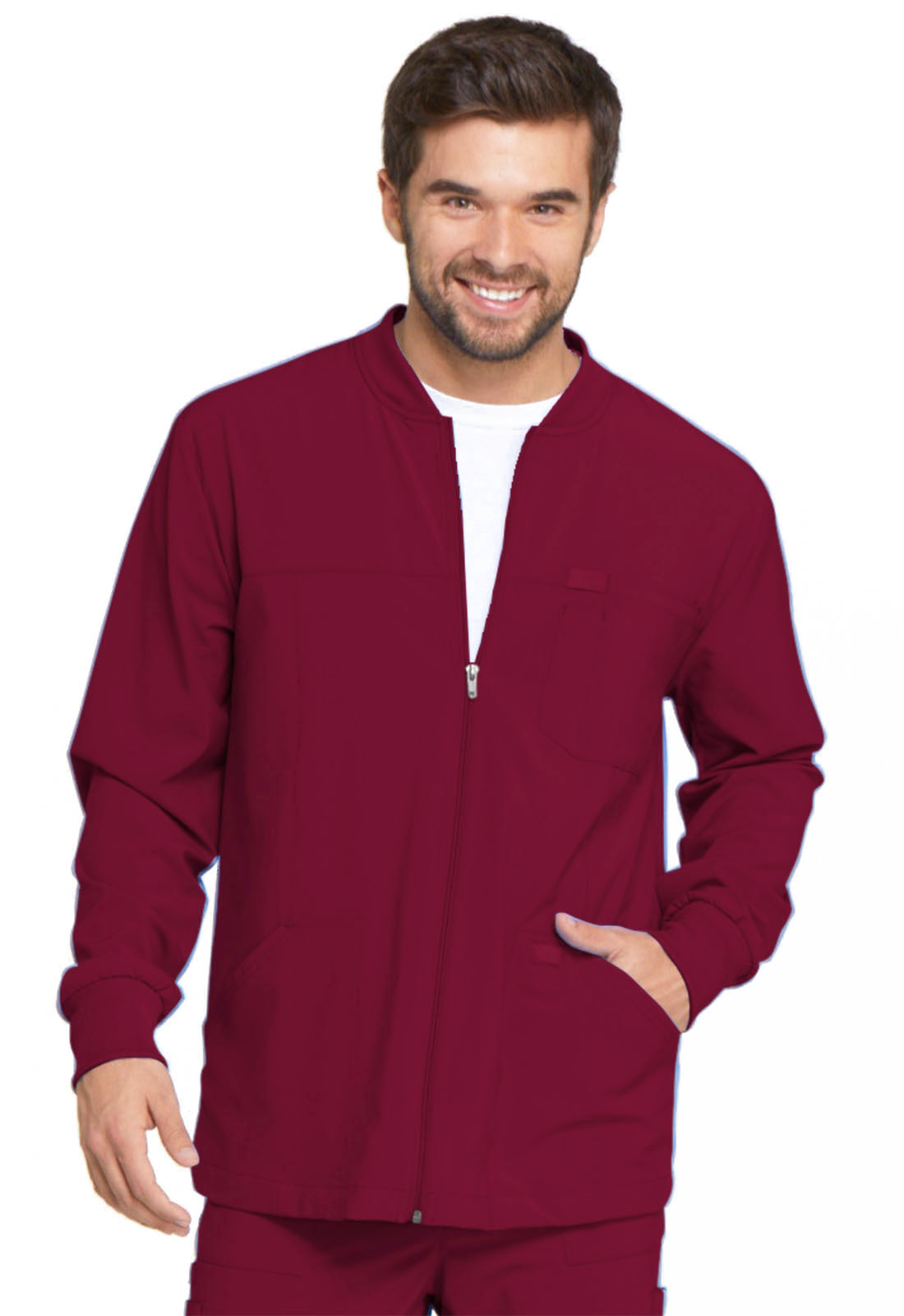 Dickies EDS Essentials Men's Zip Front Warm-Up Scrub Jacket - DK320