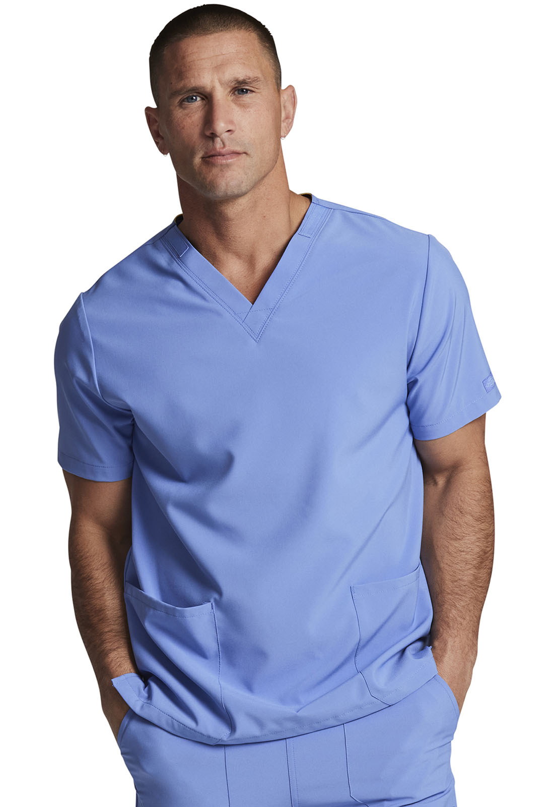 Dickies EDS Essentials DK619 Men&#8216;s-Unisex 2 Pocket V-Neck Scrub Top-Dickies