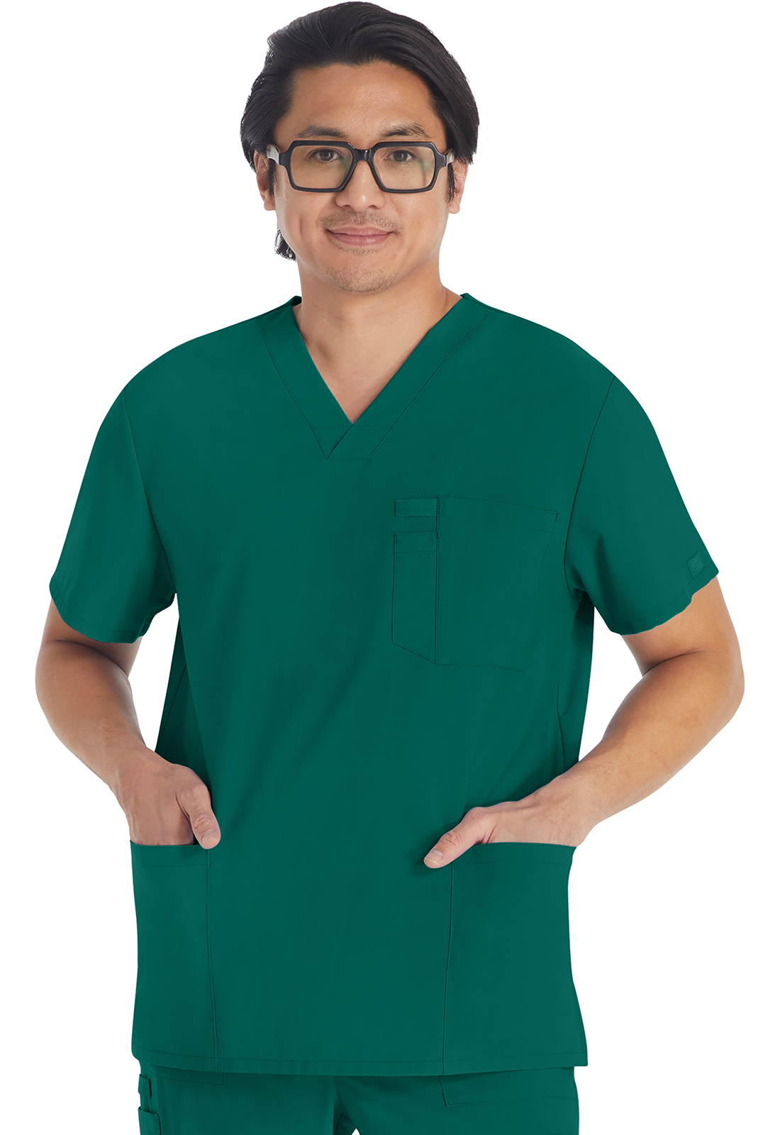Dickies EDS Essentials DK645 Men&#8216;s 4 Pocket Fashion Scrub Top-Dickies