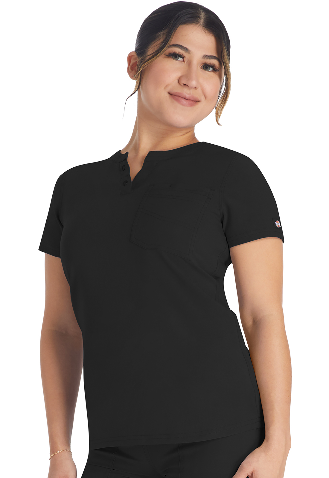 Dickies EDS NXT Round Neck Henley Top-Dickies Medical