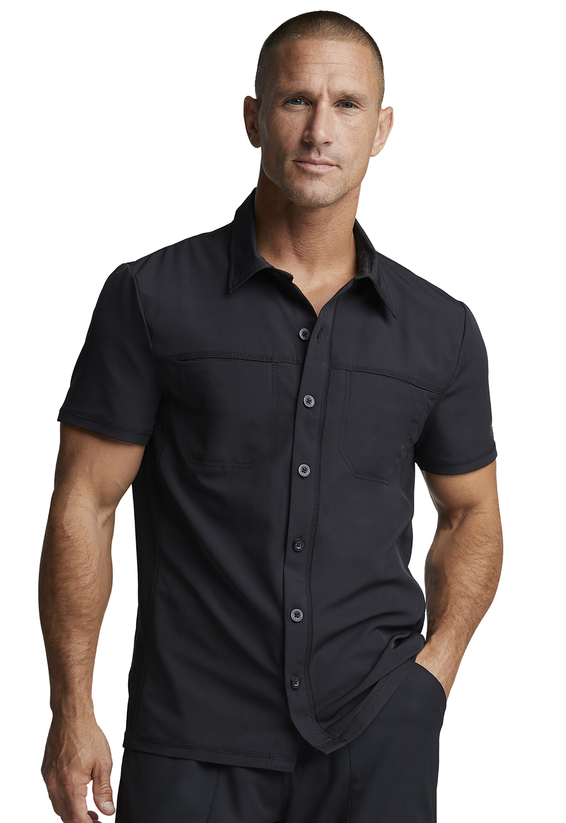 Men&#8216;s Button Front Collar Shirt-Dickies