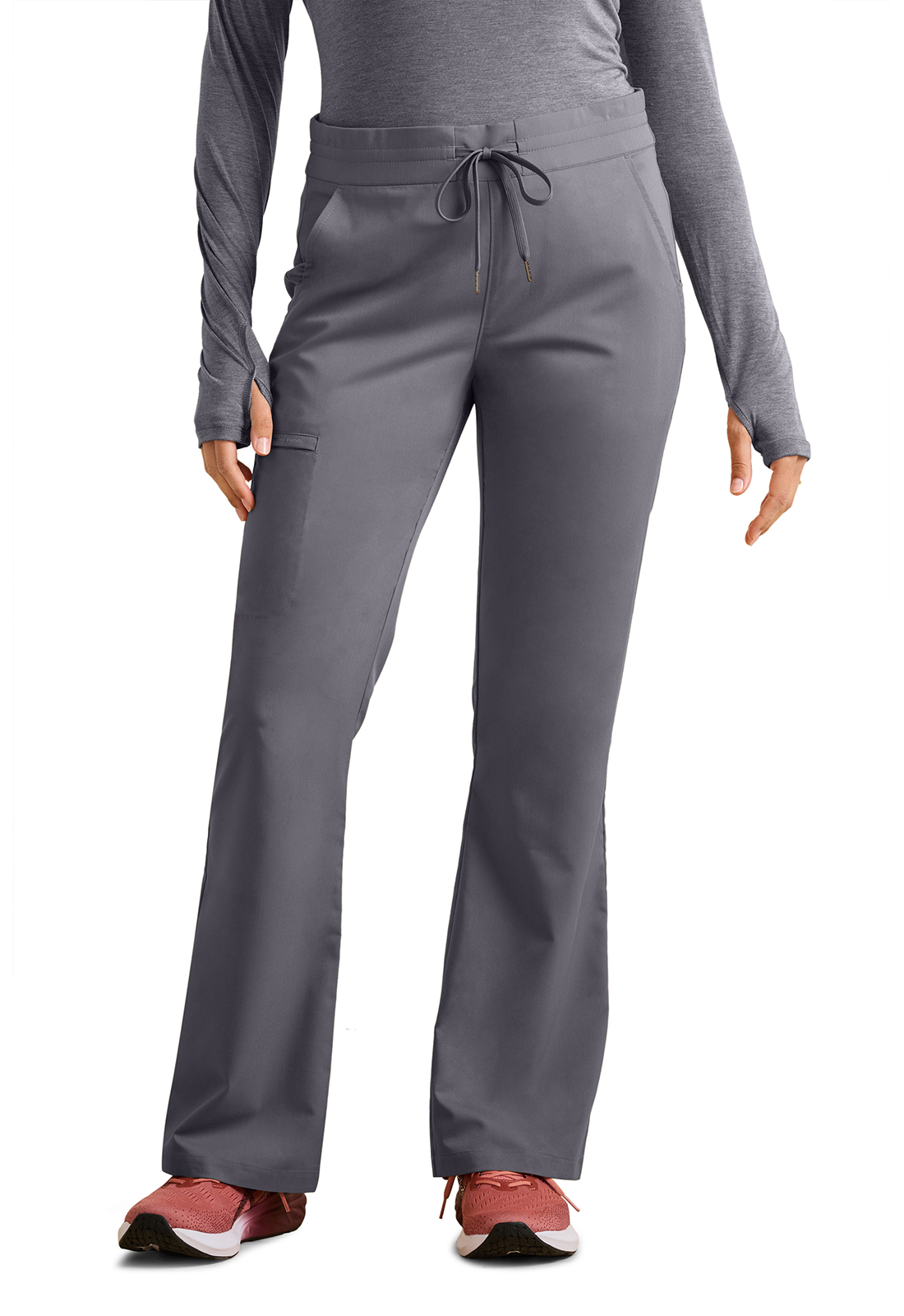 ‘HH Purple Label HH008 Tessa Mid Rise 6 Pocket Drawstring Boot Cut Scrub Pant WSL-HEALING HANDS