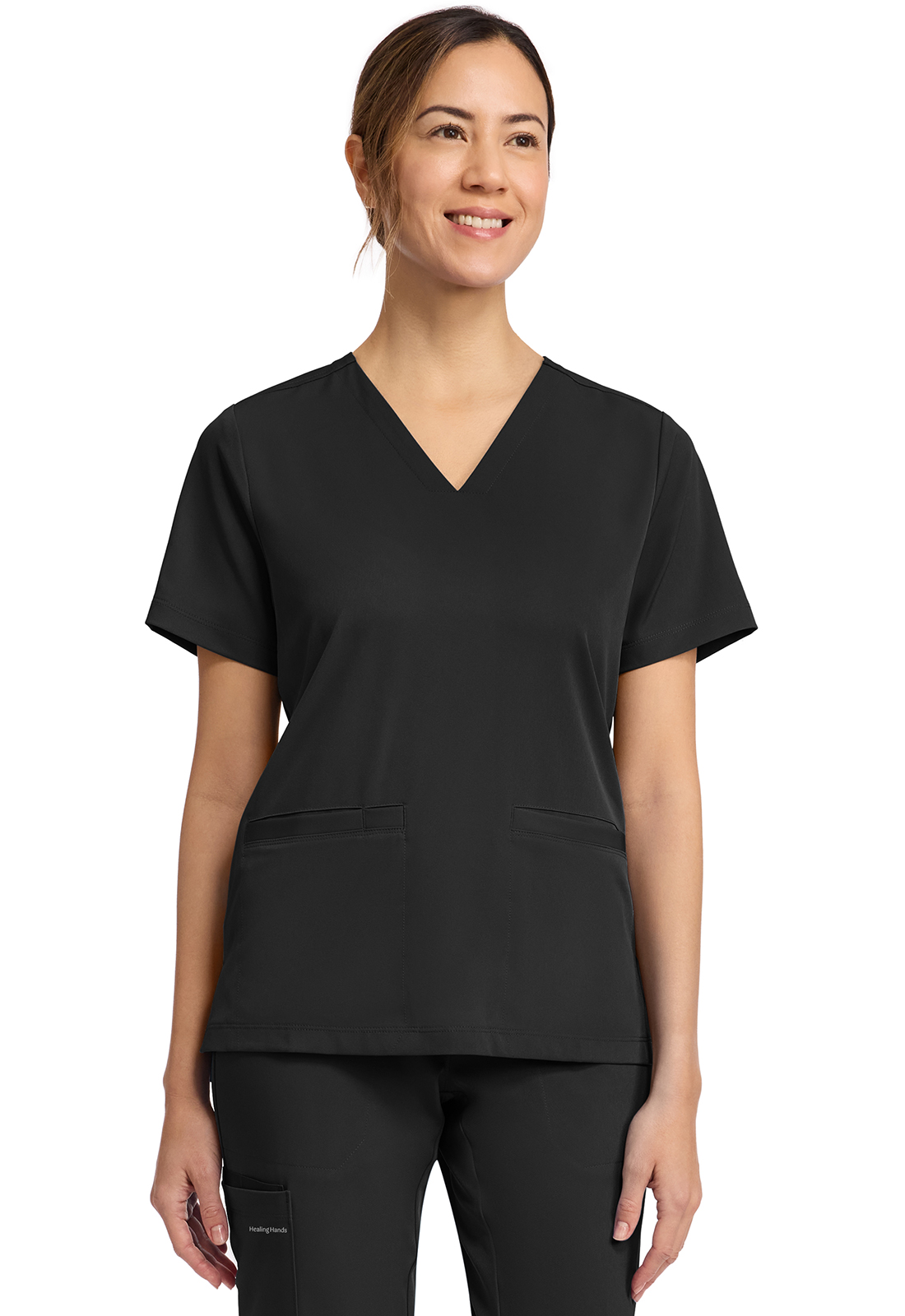 HH Works Women&#39;s 3&#45;Pocket V&#45;Neck Top-Healing Hands