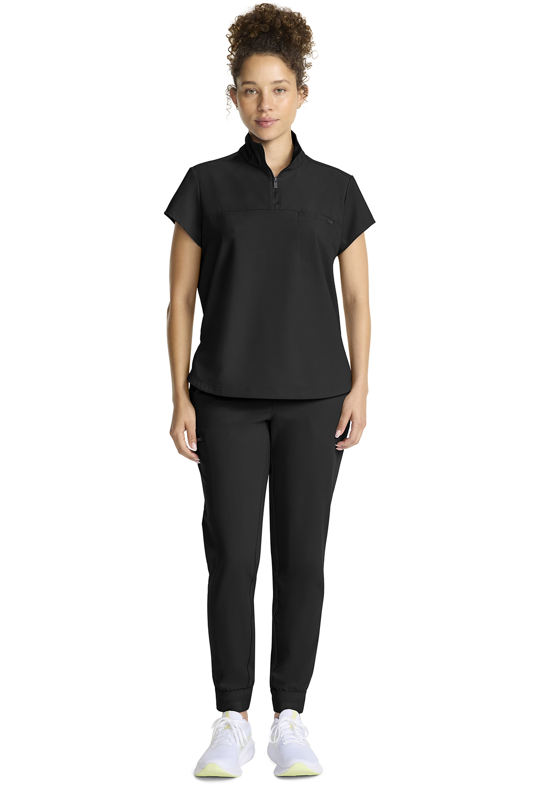 Buy HH QUEST Women's Partial Zip Stand Collar Top - Healing Hands