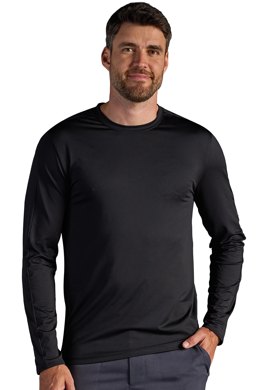 Vaughn Men&#39;s Long Sleeve Crew Neck Tee-Healing Hands