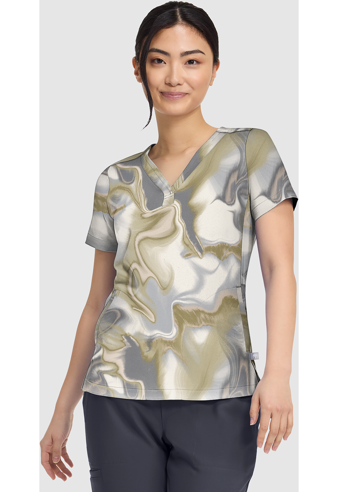 HH PRINTS Briana Print Top-HEALING HANDS