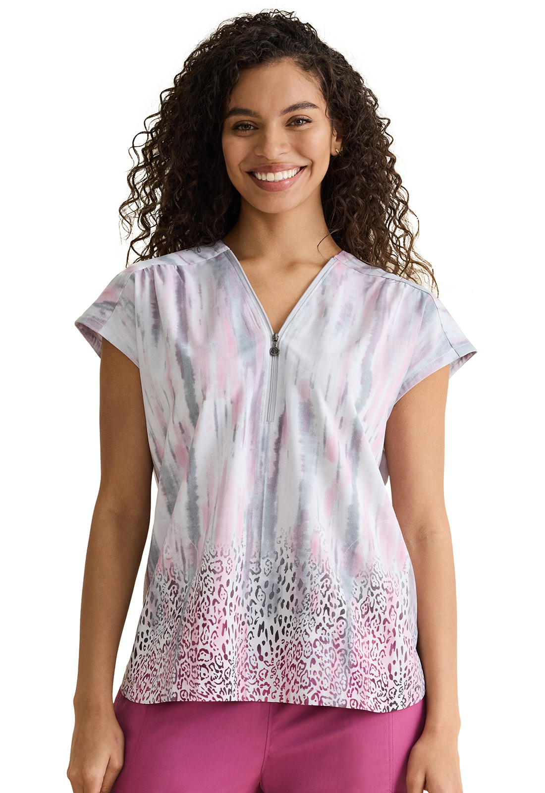 HH Purple Label Kelly Print Top-Healing Hands