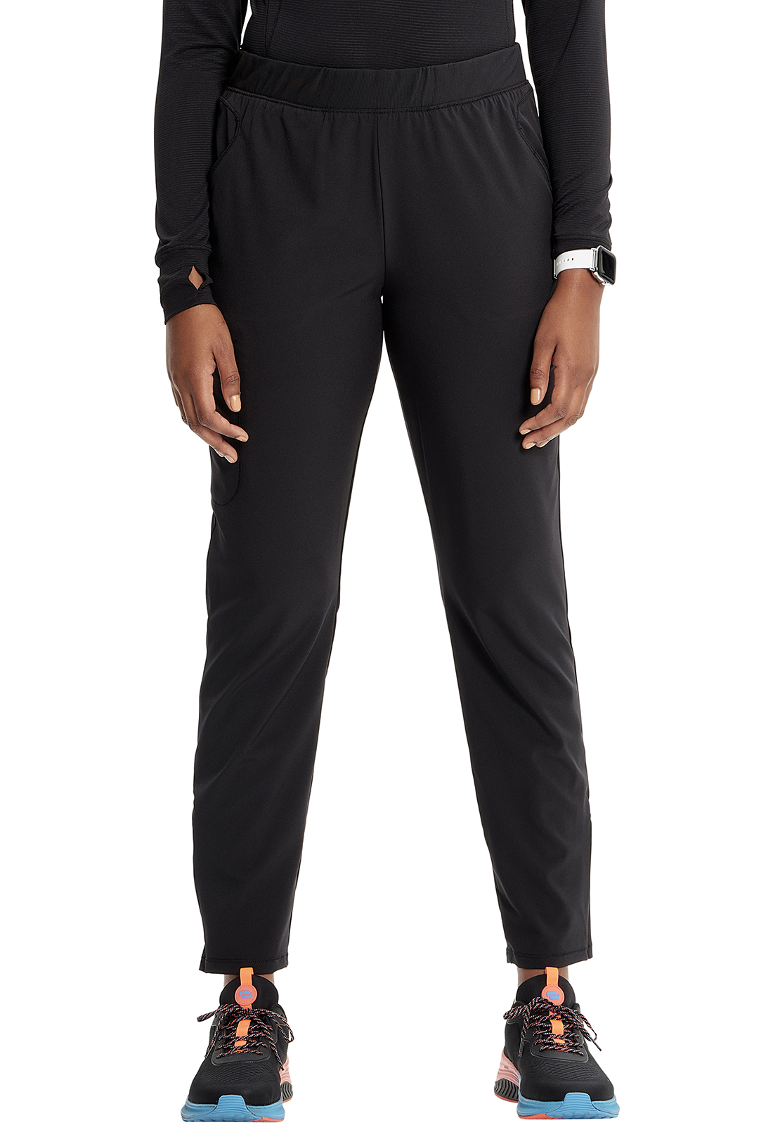 Mid Rise Pull-on Tapered Leg Cargo Pant-Infinity