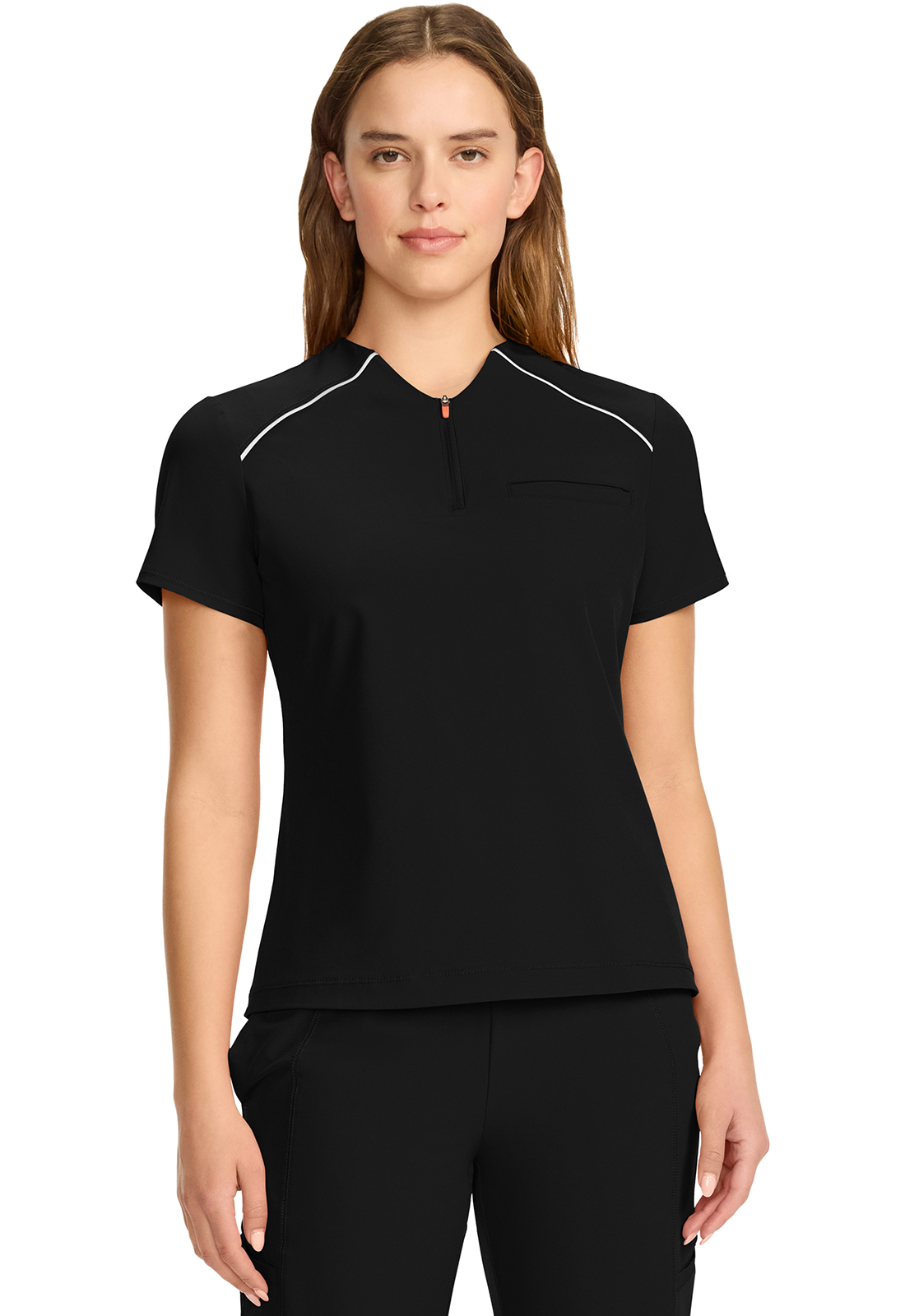 Infinity GNR8 Women&#8216;s Tuck-in Mock Neck Henley Top-Infinity