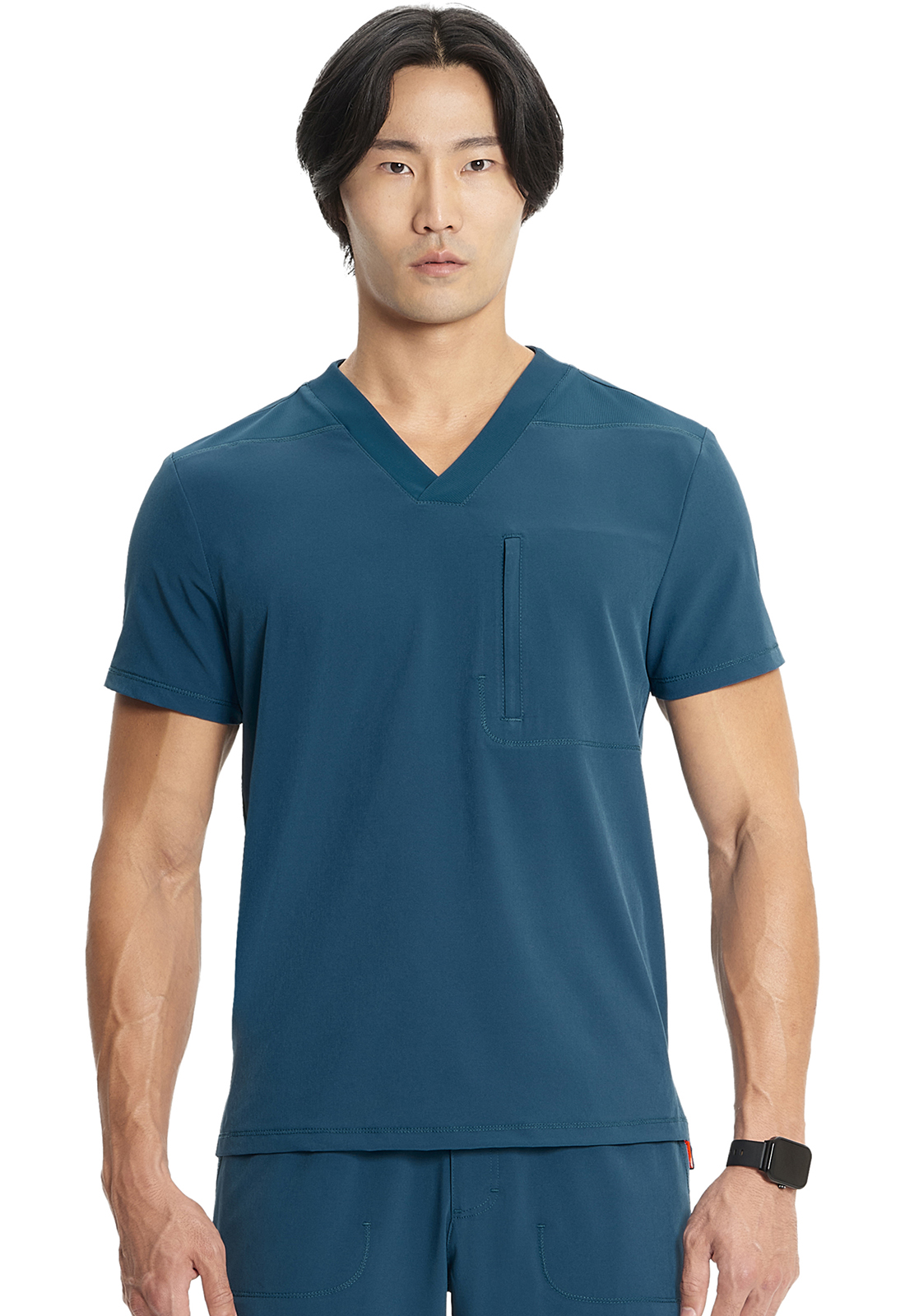 ‘GNR8 Men‘s IN700A Antimicrobial Zipper Pocket Scrub Top WSL-CHEROKEE