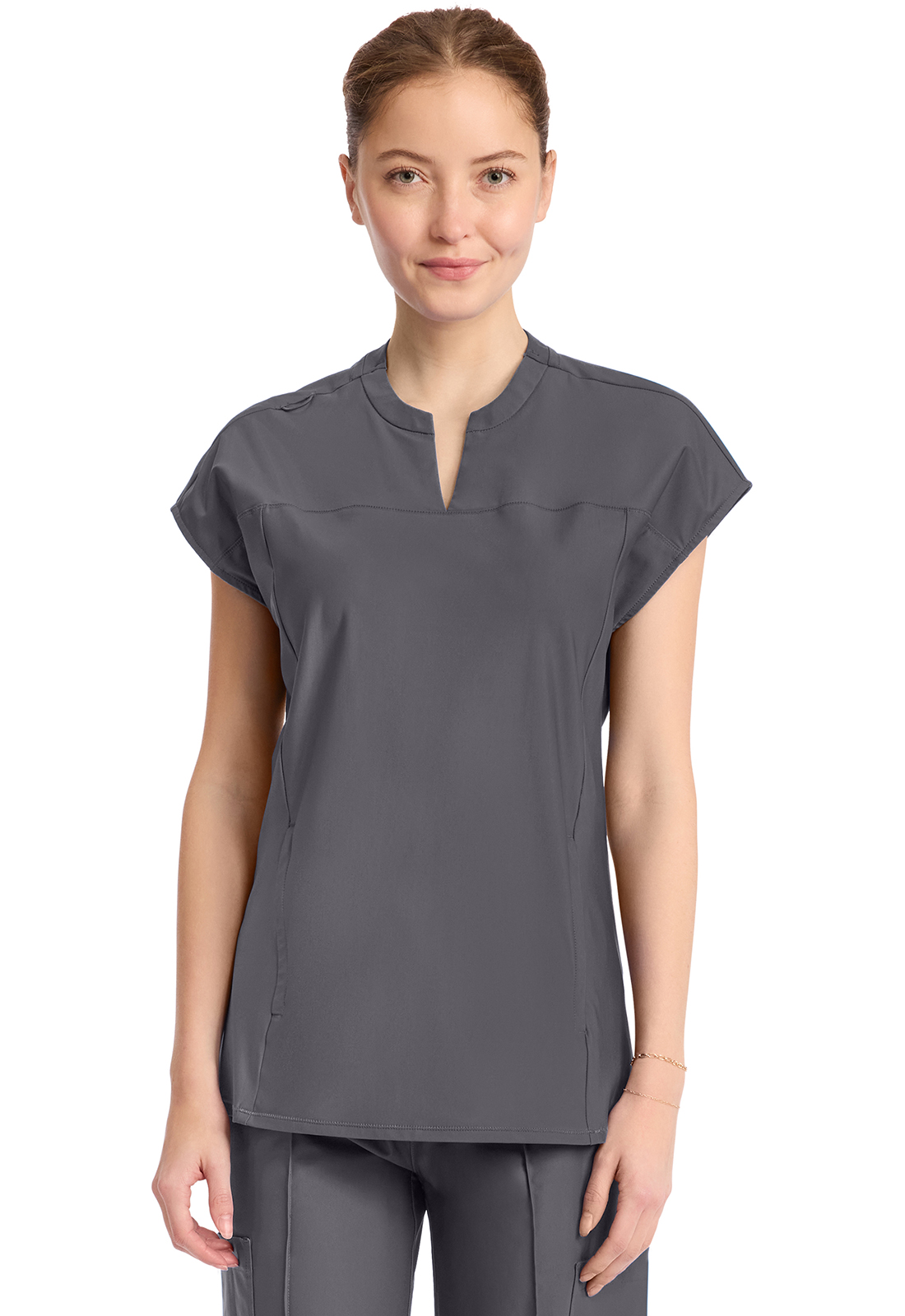 INFINITY KINETIC Women&#8216;s 2-Pocket Henley Tunic Top-Infinity