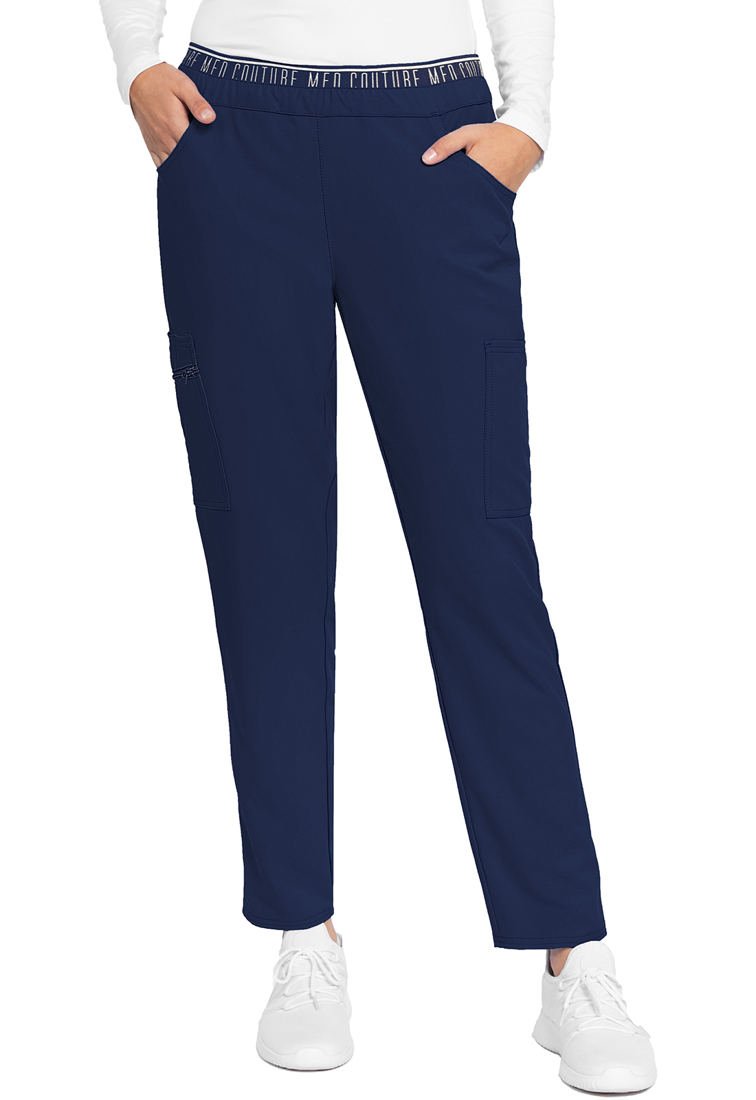MC Insight MC009 Mid-rise Tapered Leg 4 Pocket Pull-on Medical Scrub Pant by Med Couture WSL-Med Couture