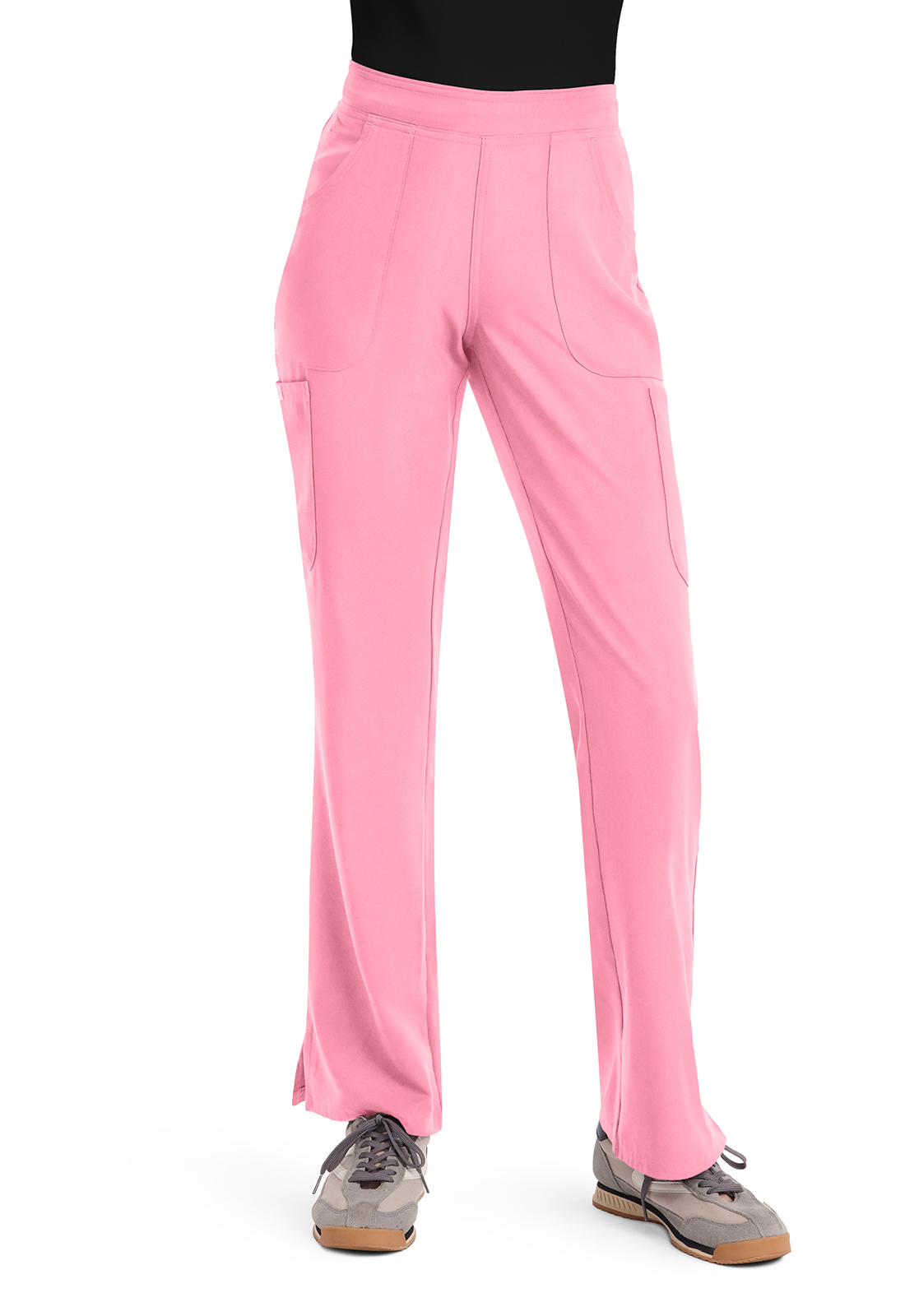 MC Insight MC010 NEW Women&#8216;s Mid Rise Flare Leg 4 Pocket Breathable Scrub Pant by Med Couture-Med Couture