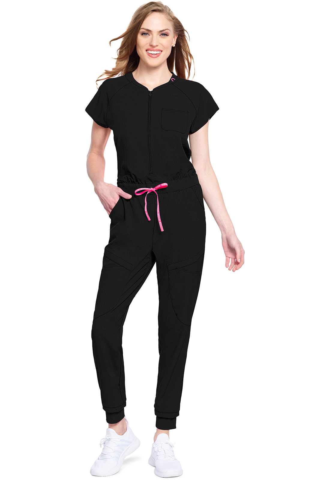 Zip Front Jumpsuit-Med Couture