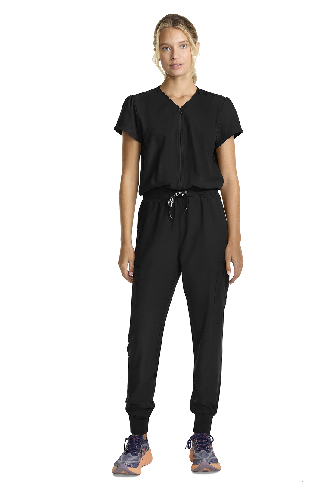 MC Insight Women&#8216;s Zip Front Jumpsuit-Med Couture