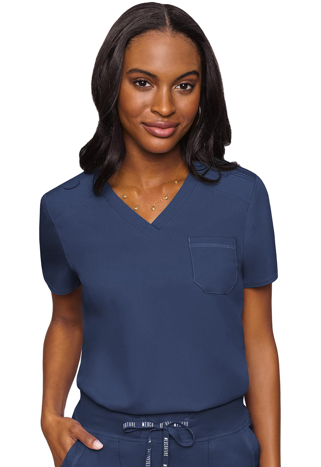 7448-Women V-Neck Tuck In