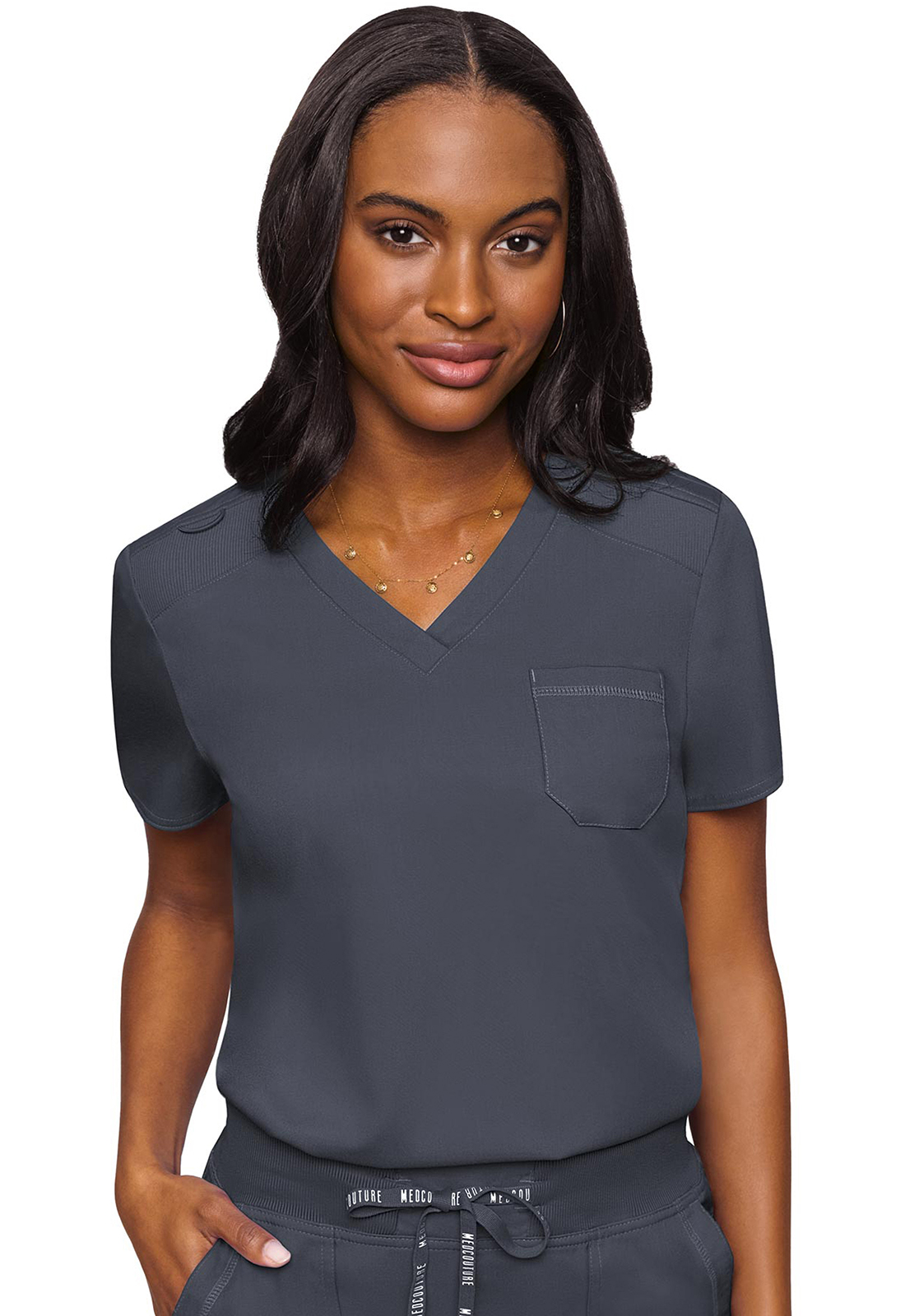 7448-Women V-Neck Tuck In