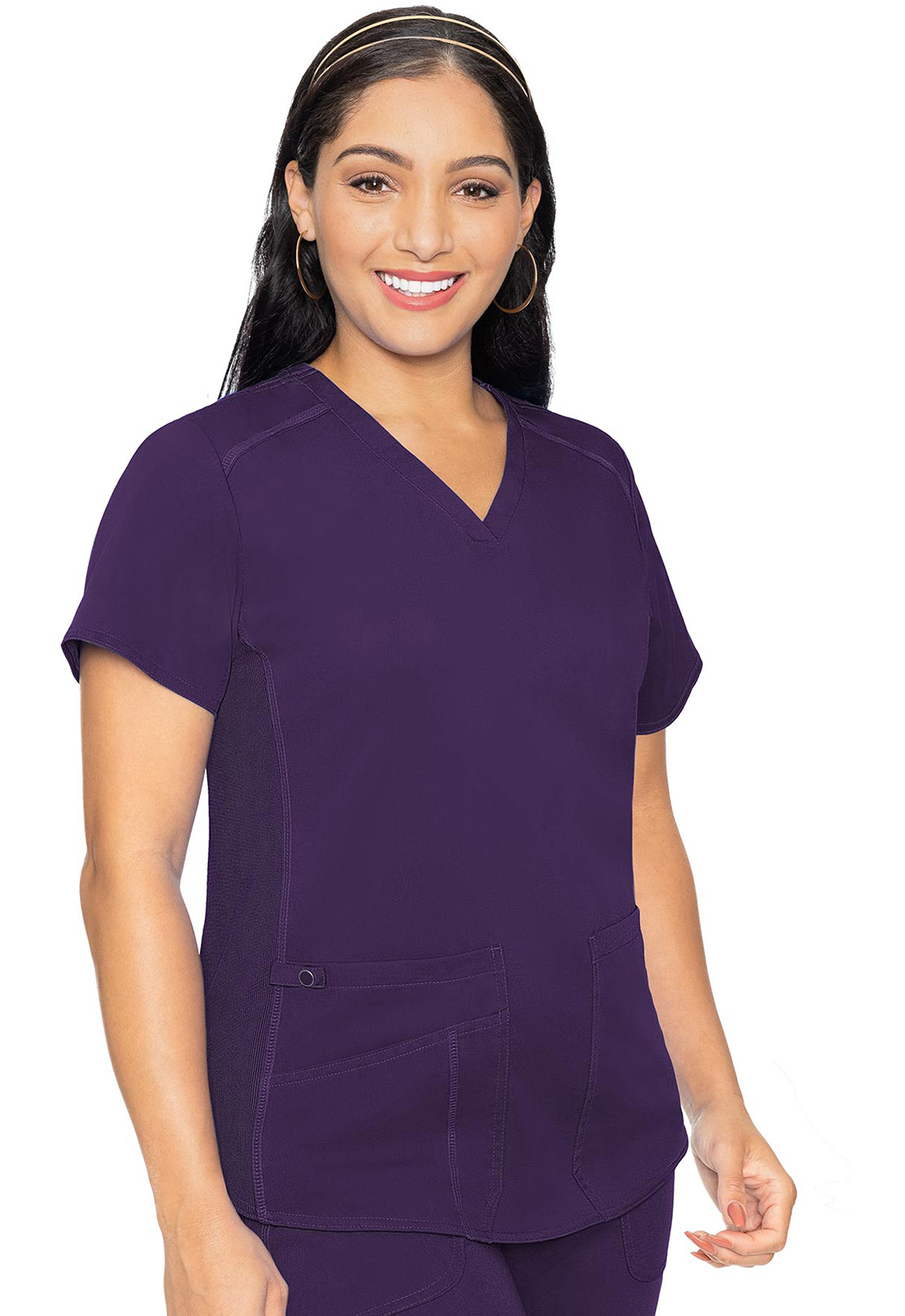 7459-Women V-Neck Shirttail Top