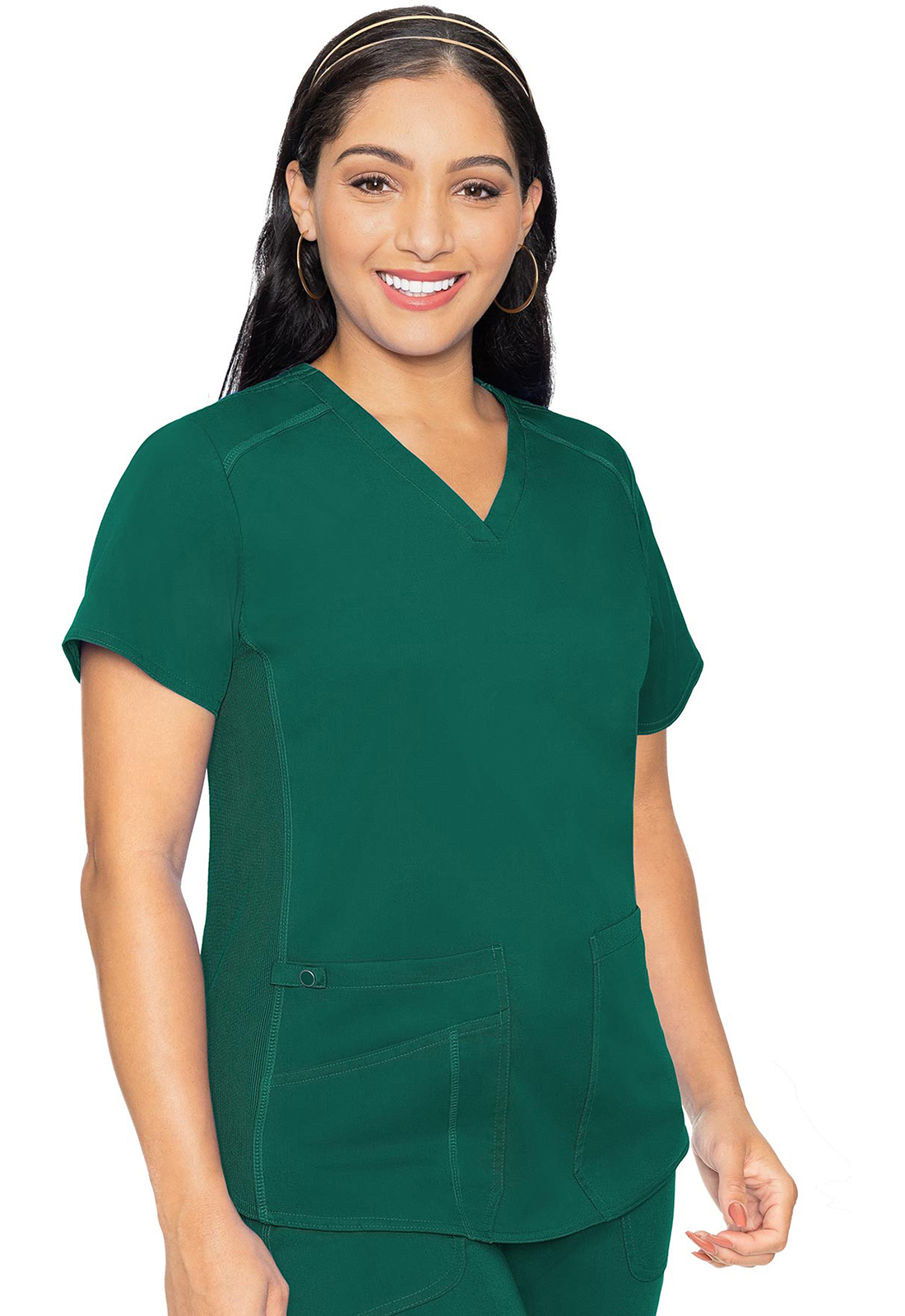 7459-Women V-Neck Shirttail Top