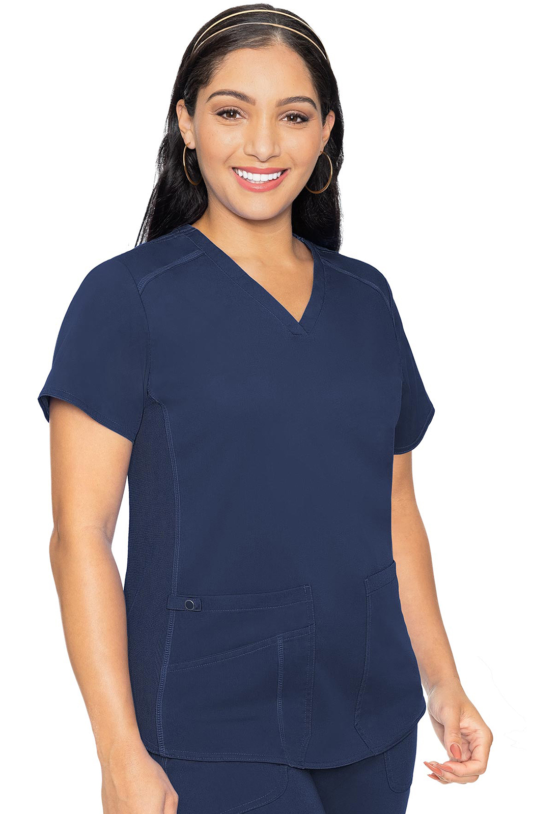 7459-Women V-Neck Shirttail Top
