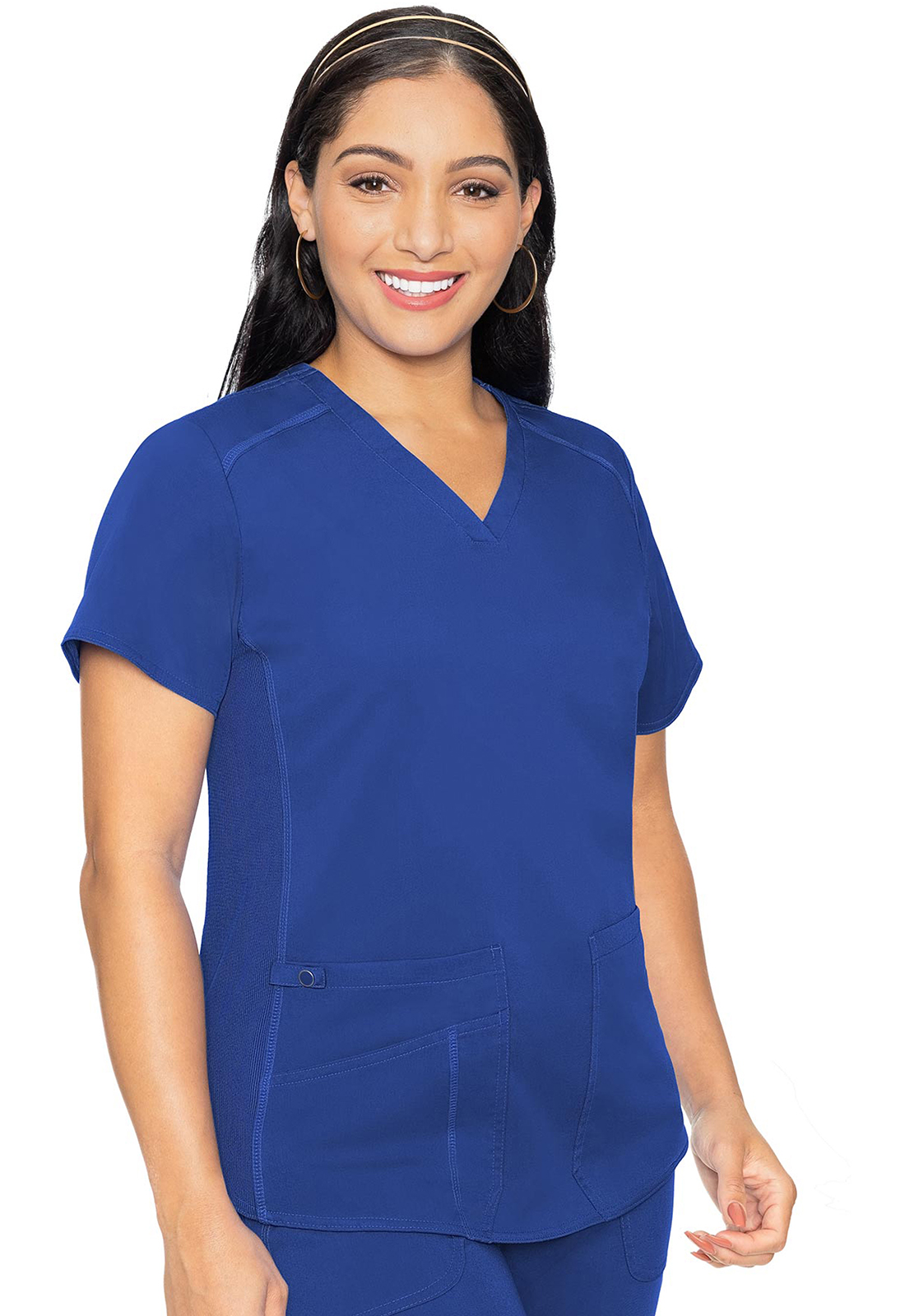 7459-Women V-Neck Shirttail Top
