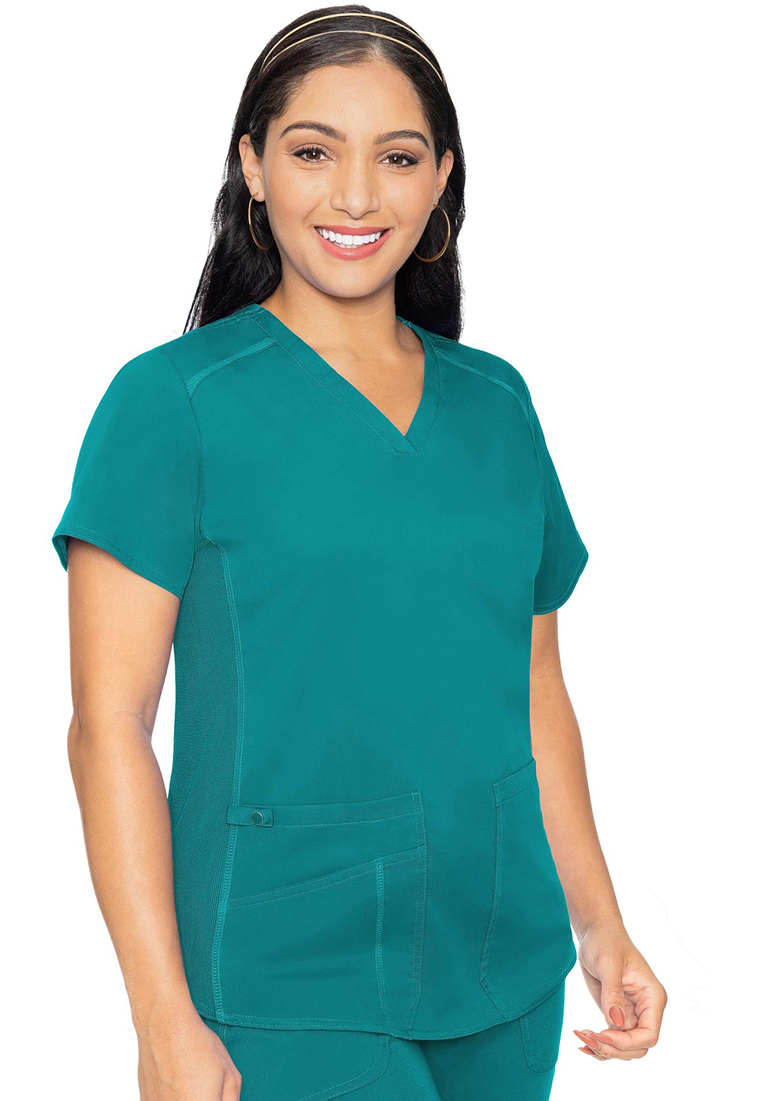 7459-Women V-Neck Shirttail Top