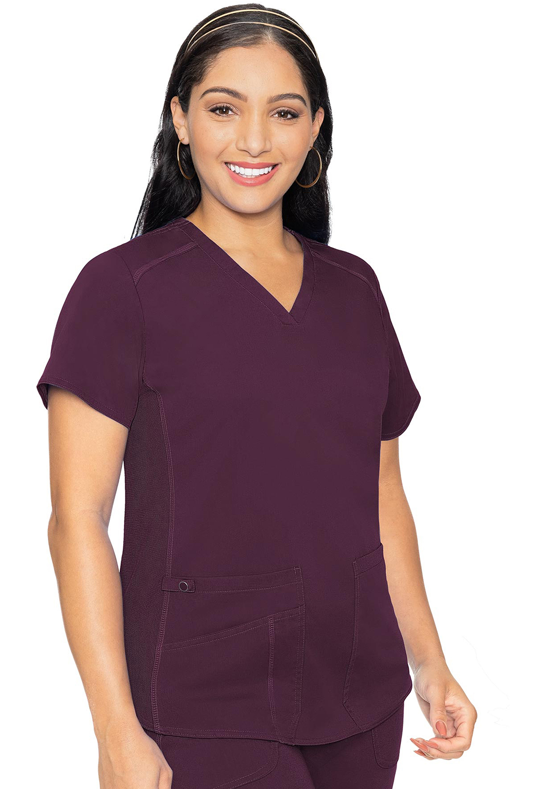 7459-Women V-Neck Shirttail Top