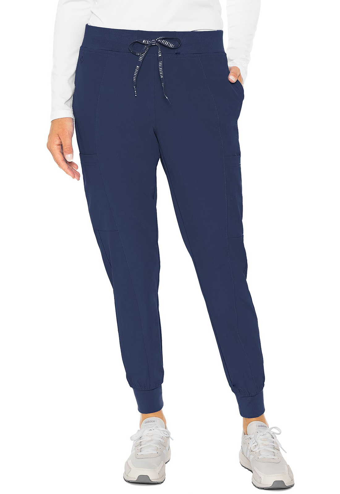 Buy Peaches MC8721 Knit Waist Seamed Jogger Style Scrub Pant