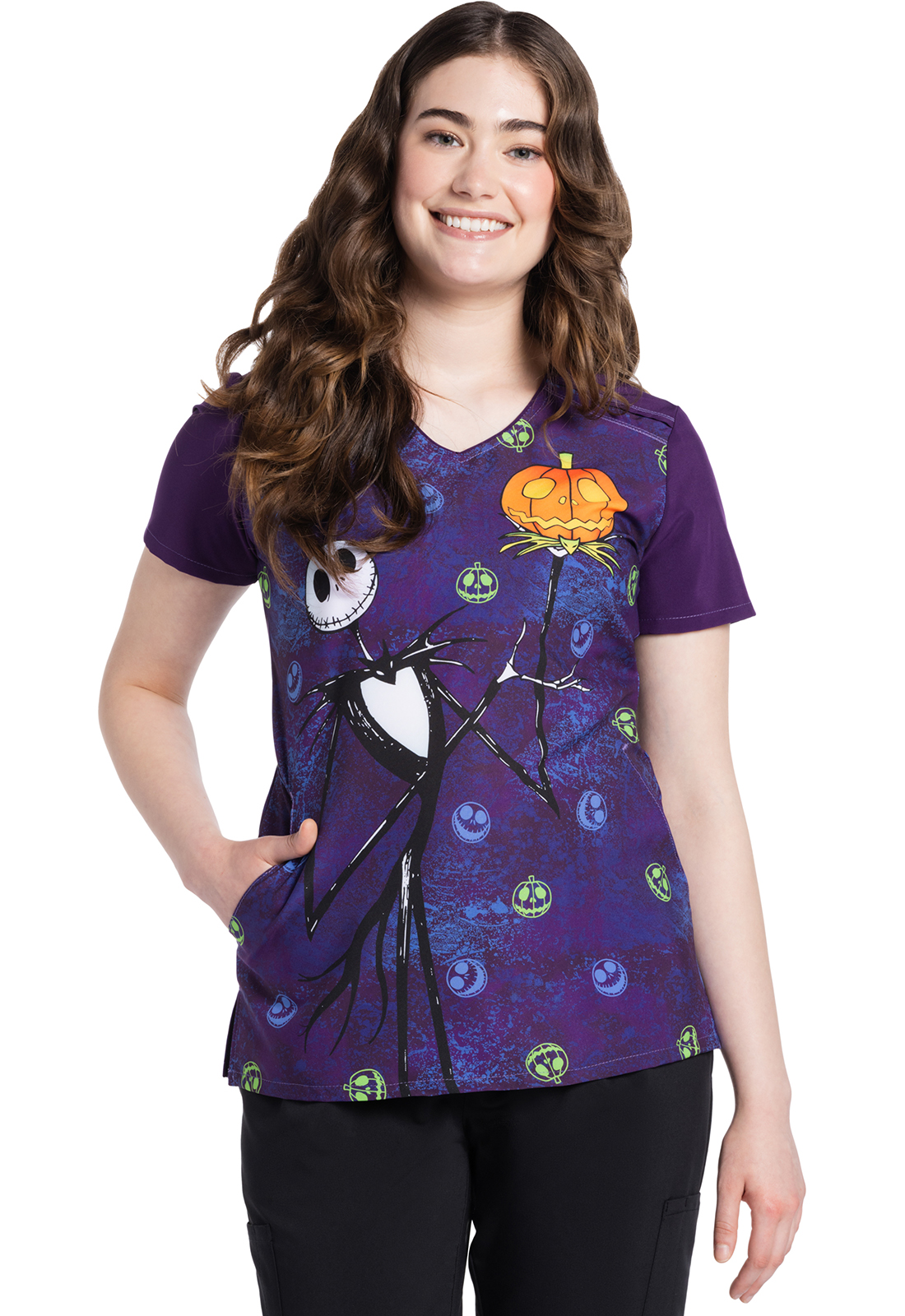 Tooniforms TF639 Print Scrub Top-Tooniforms