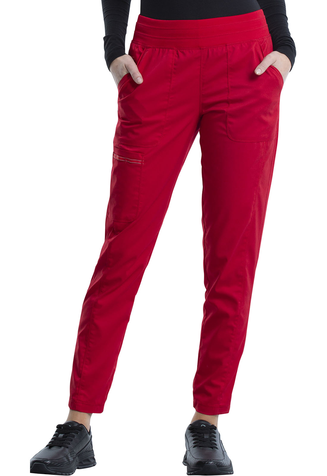 Revolution WW011 Ladies Breathable Mesh Elastic Waist Jogger Scrub Pants by Cherokee Workwear-Cherokee Workwear