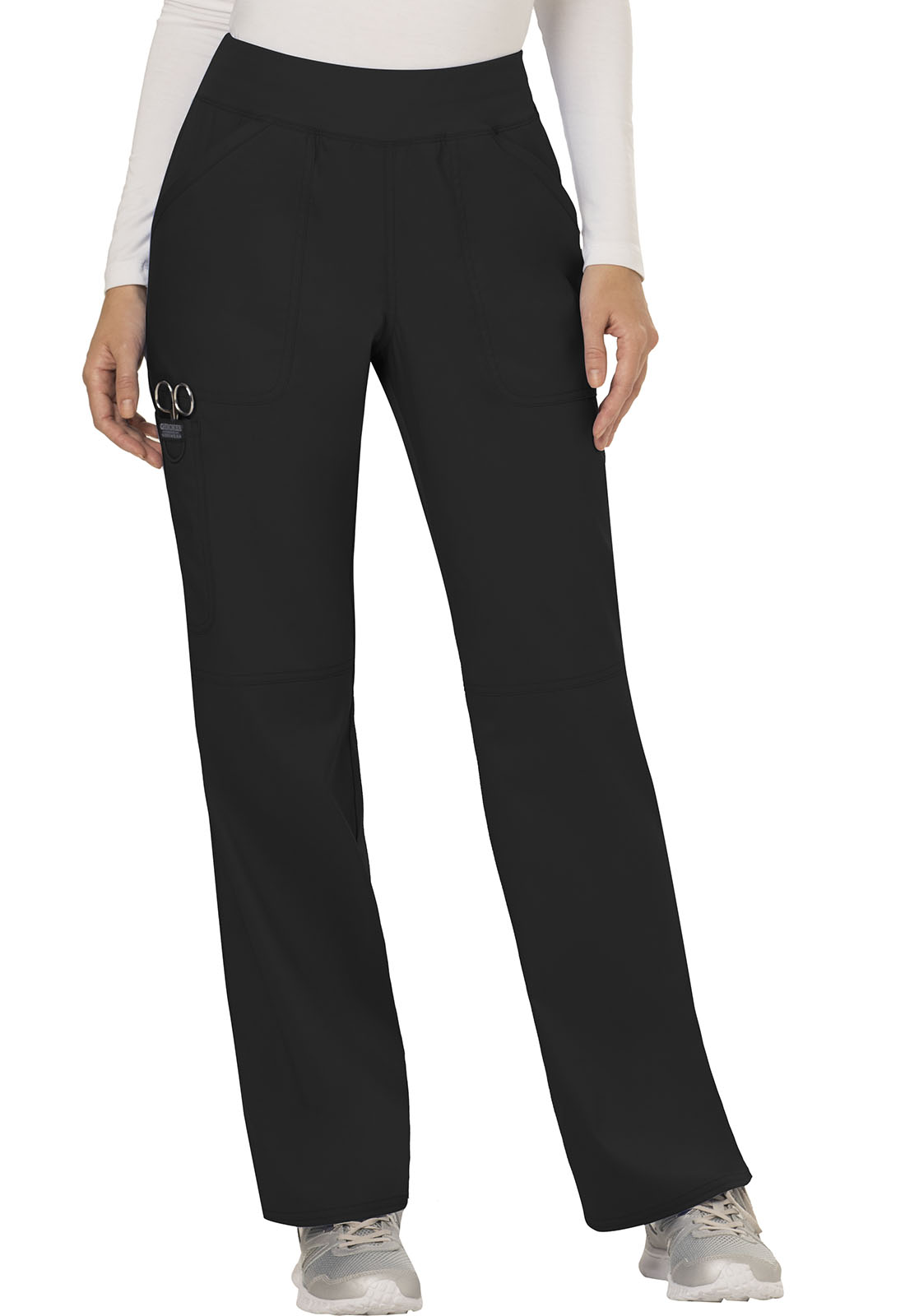 Cherokee Workwear Pant: Mid Rise Straight Leg Pull-on Pant-Cherokee Workwear