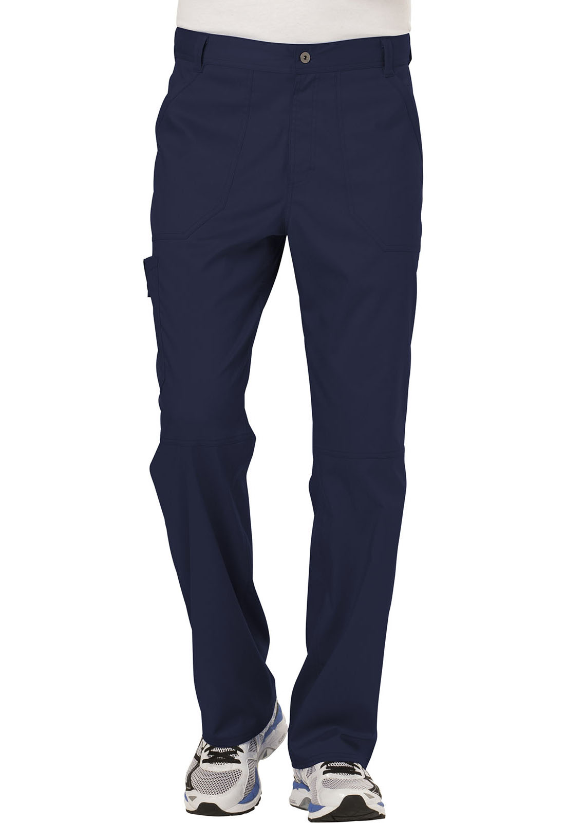 Black Cherokee Scrubs Workwear Revolution Mens Fly Front Pants WW140 BLK 