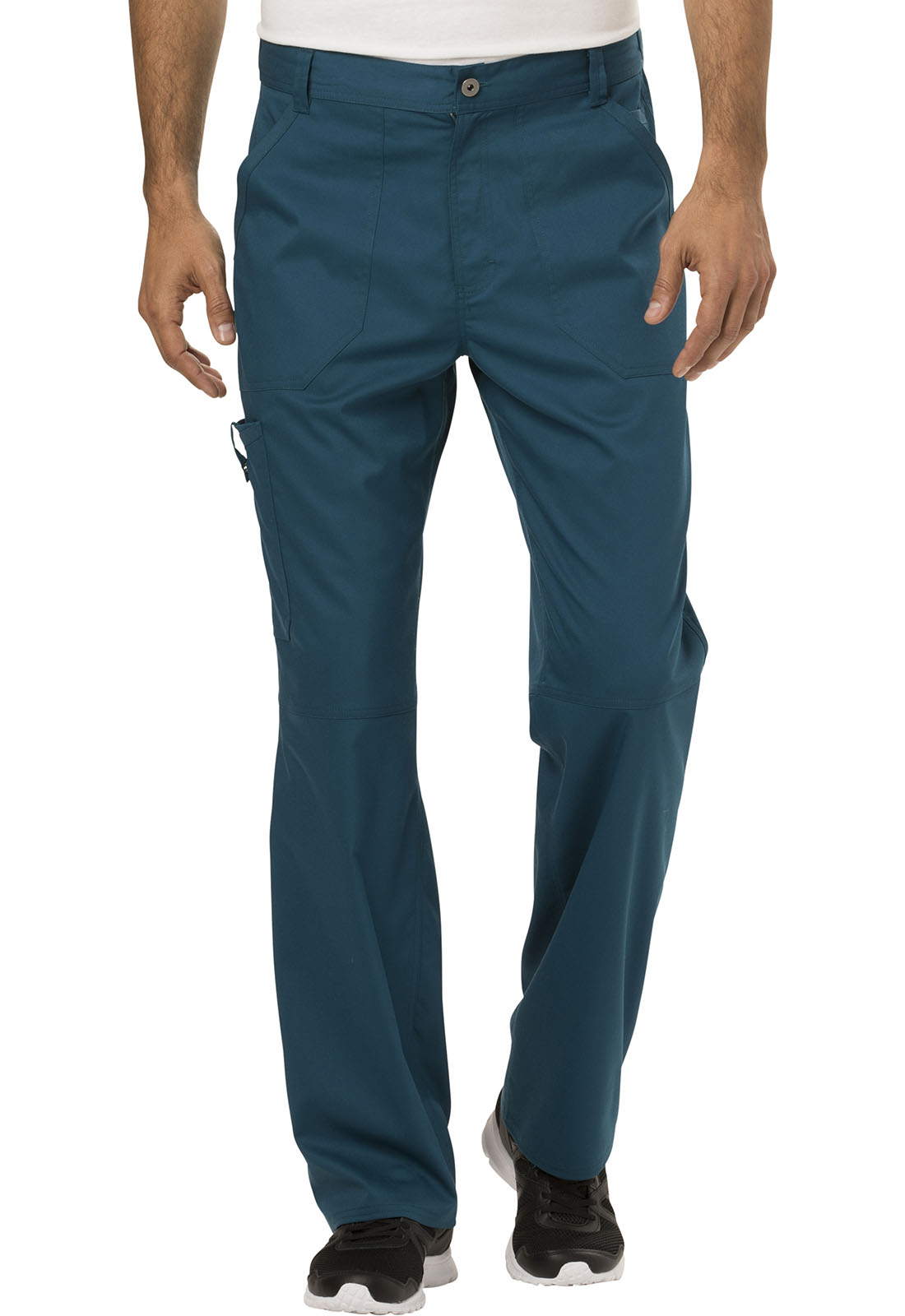 Revolution WW140 Men&#8216;s Fly Front Cargo Scrub Pant with Button Closure by Cherokee Workwear-Cherokee Workwear