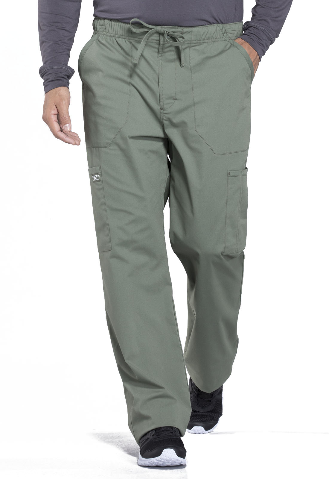 Pro WW190 Men&#8216;s Tapered Leg Cargo Medical Nursing Scrub Pant by Cherokee Workwear-Cherokee Workwear