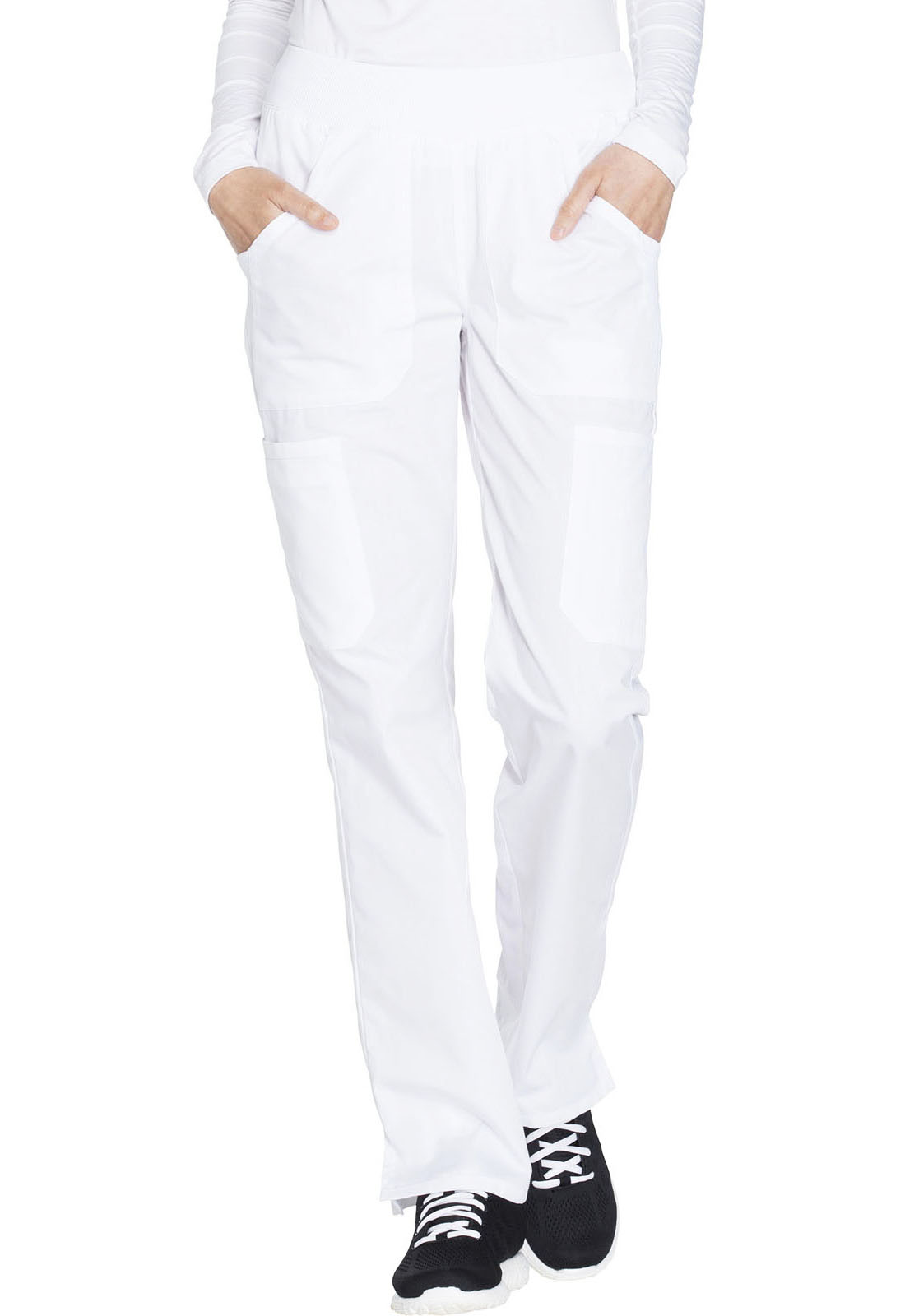 Cherokee Workwear Women's Straight Leg Pull-on TALL Cargo Scrub Pants - WW210T