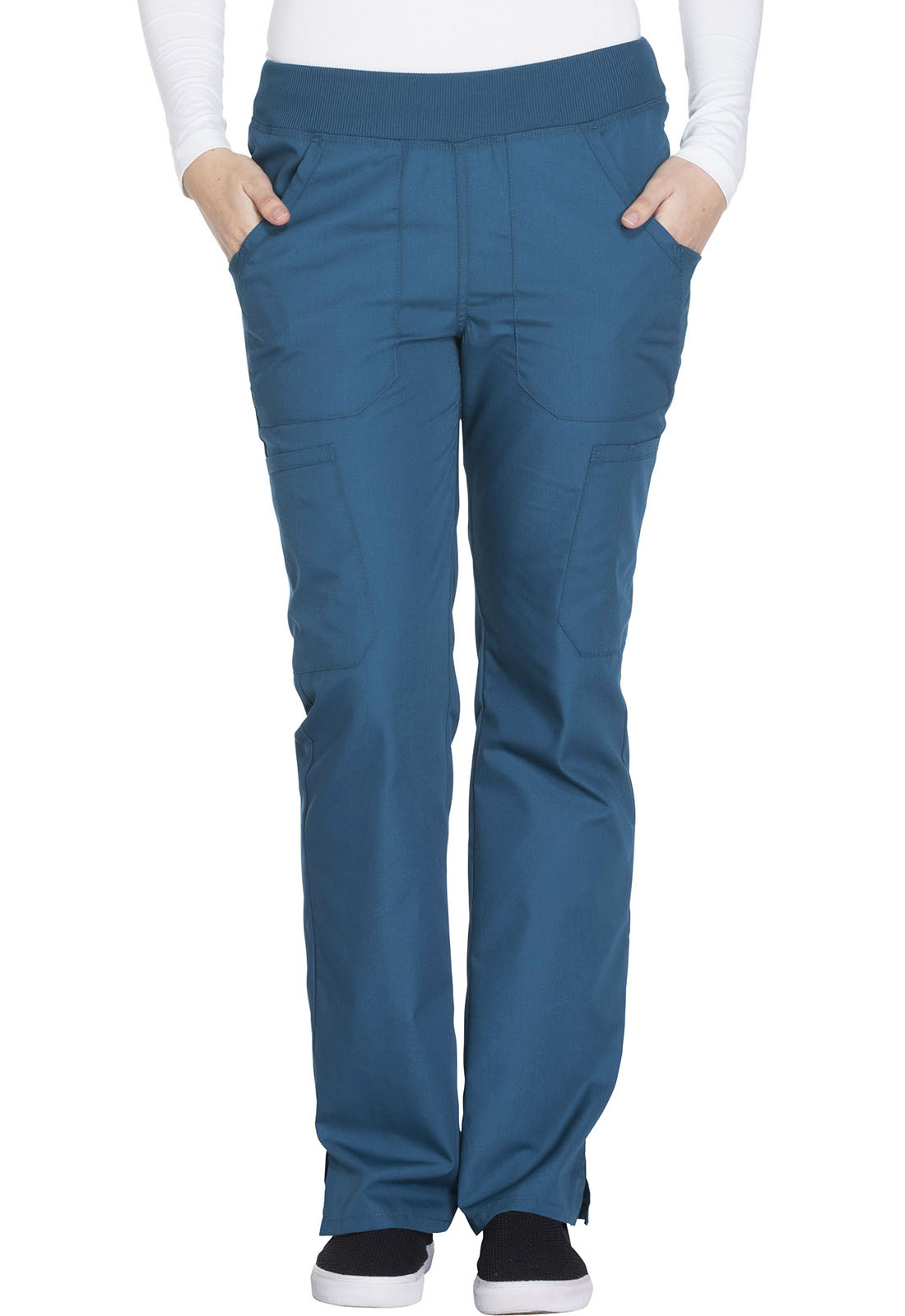 Mid Rise Straight Leg Pull-on Cargo Pant-Cherokee Workwear