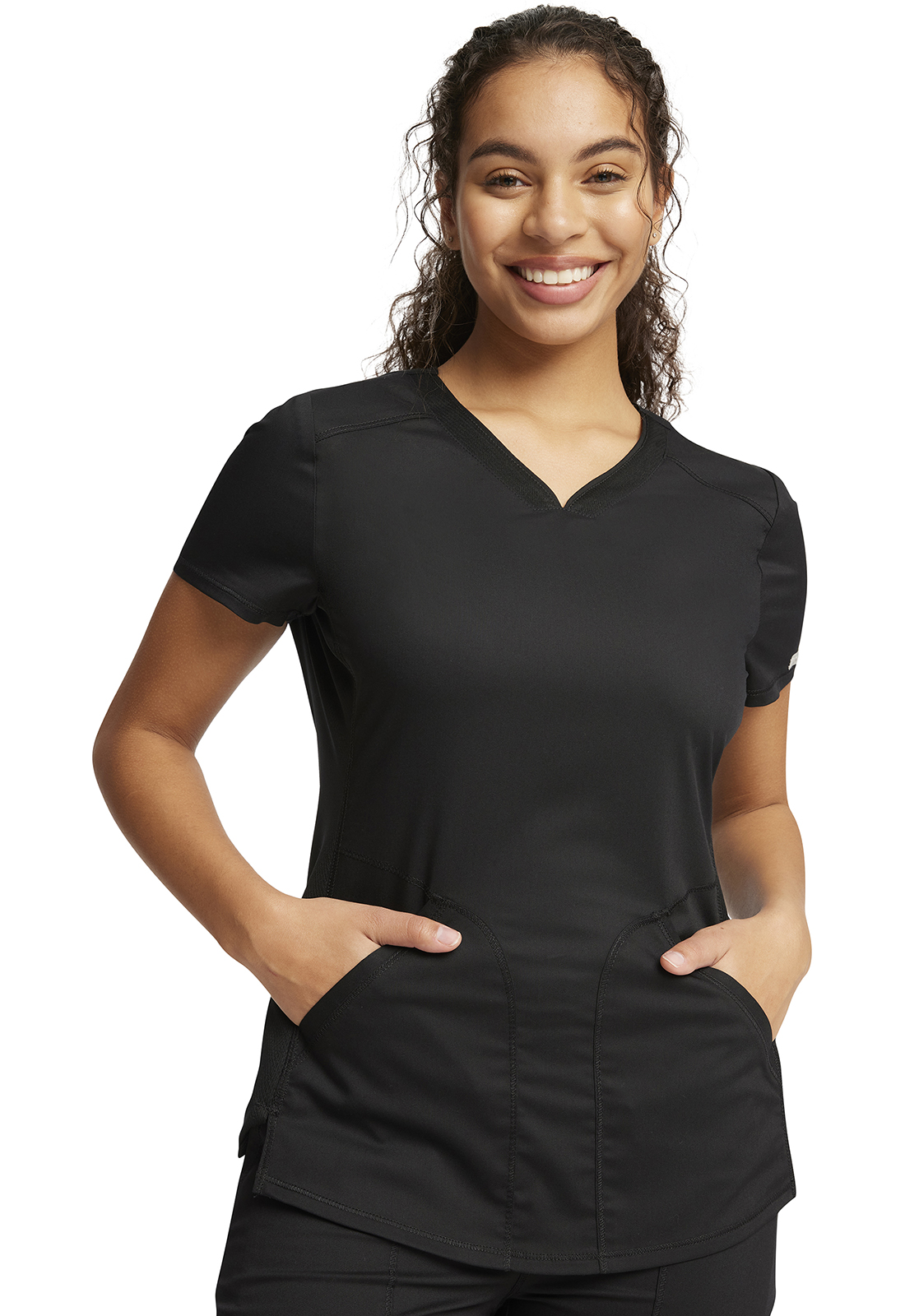 Cherokee Workwear Revolution Women's V-Neck Scrub Top | Navy