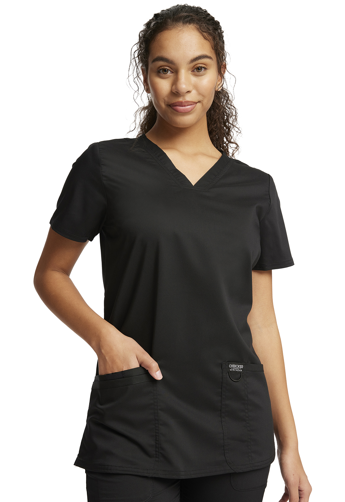 WW Revolution V-Neck Top-Cherokee Workwear