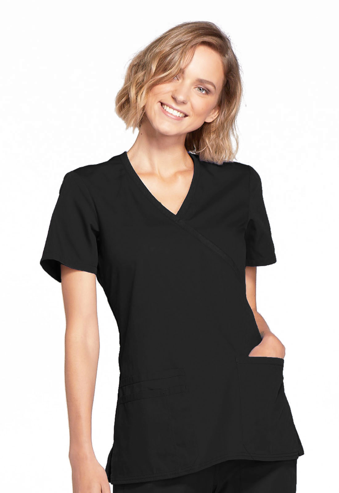 Cherokee Workwear WW Medical WW650 Mock Wrap Top-Cherokee Workwear