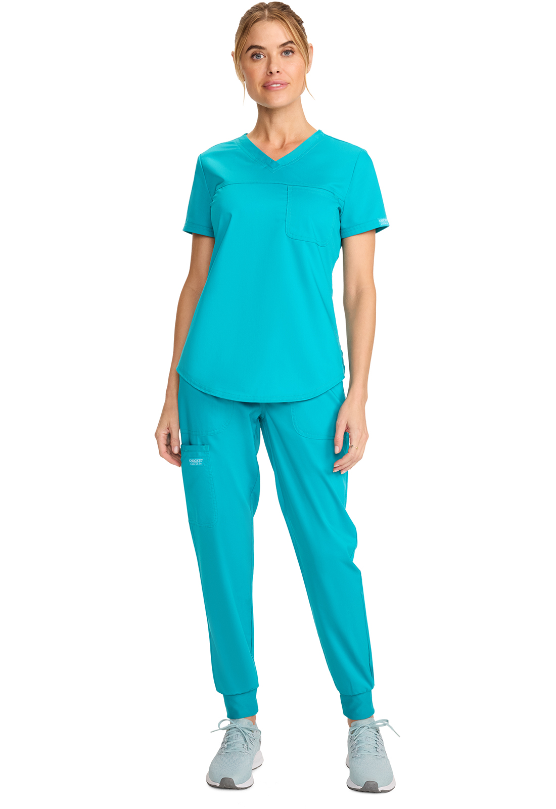 Revolution WW657 Women&#8216;s 1 Pocket Operating Room Scrub Top by Cherokee Workwear-Cherokee Workwear
