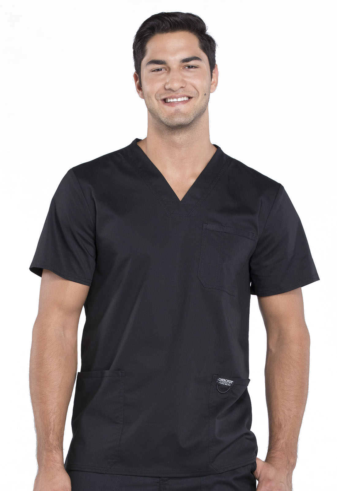 Medical WW670 Men&#8216;s V-Neck Top - Cherokee Workwear.-Cherokee Workwear