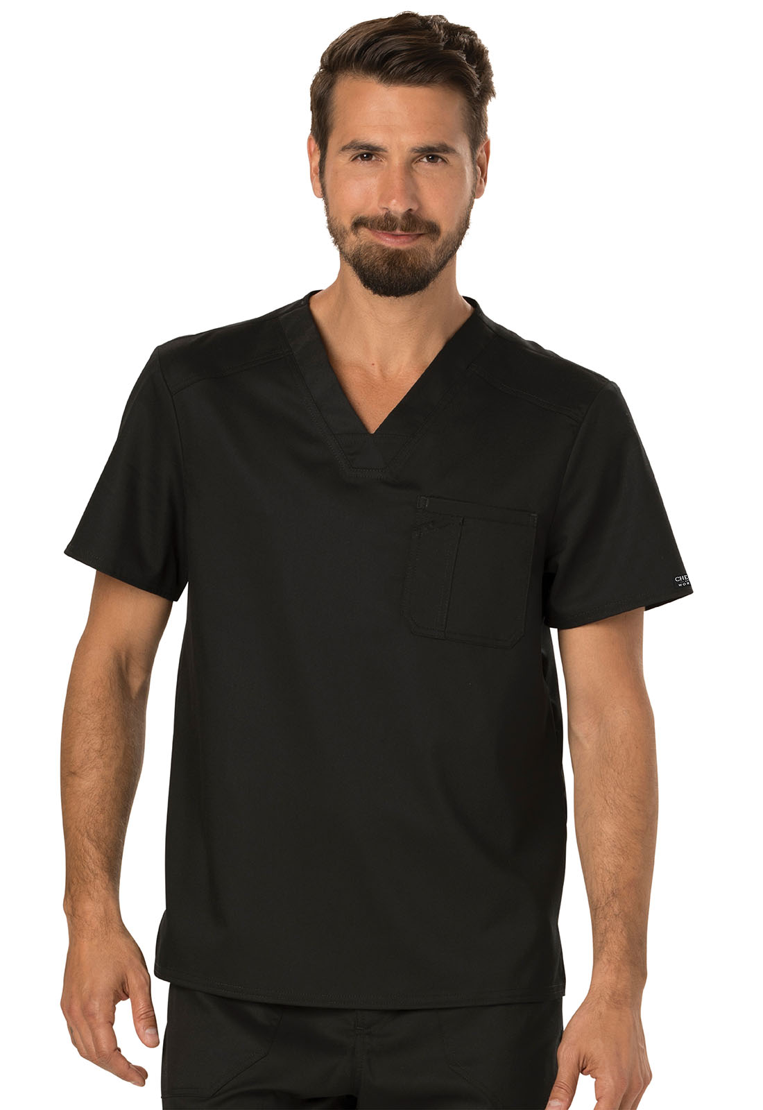 WW690 Men&#8216;s V-Neck Top Online - Cherokee Workwear-Cherokee Workwear