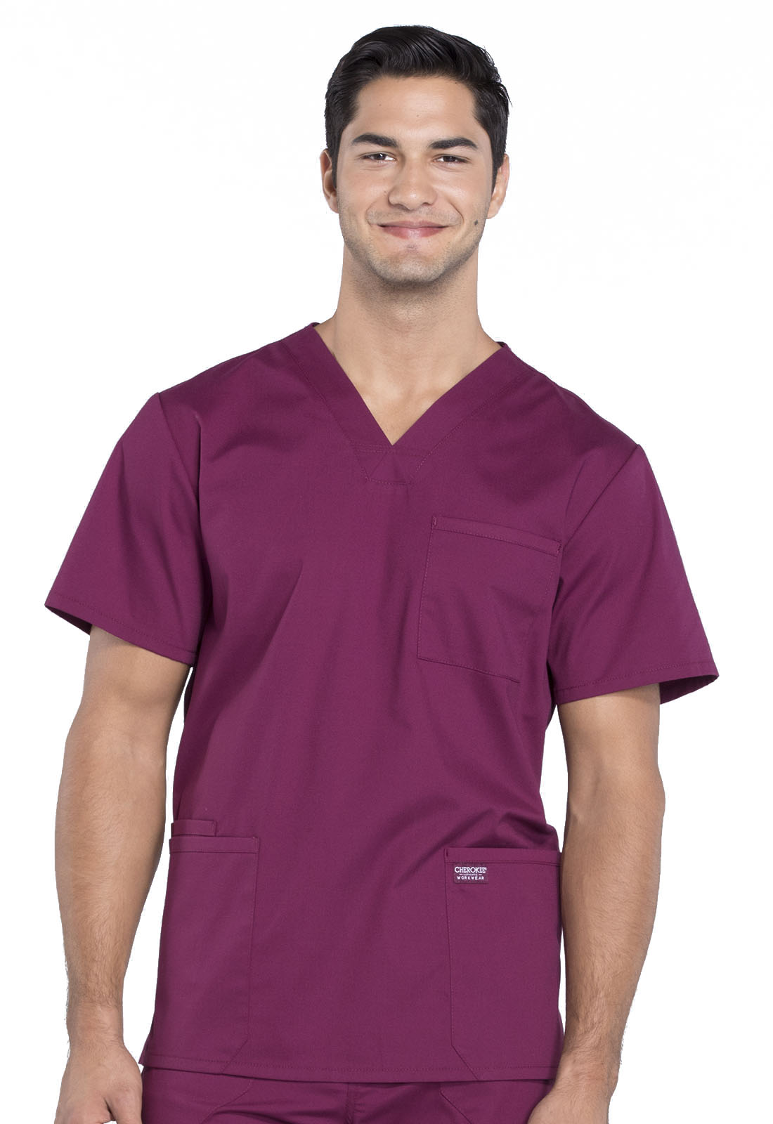 Pro WW695 Men&#8216;s Tall Scrub Top - Up to 32&#34; Tall Length available-Cherokee Workwear