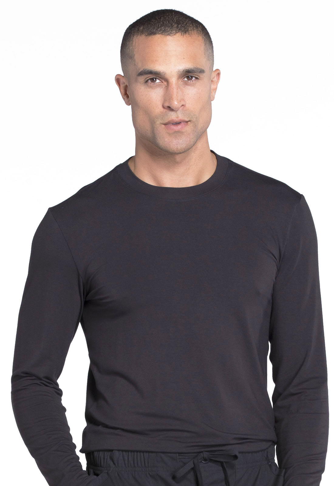 Cherokee Workwear Medical WW Professionals Mens Mens Underscrub Knit Top-Cherokee Workwear